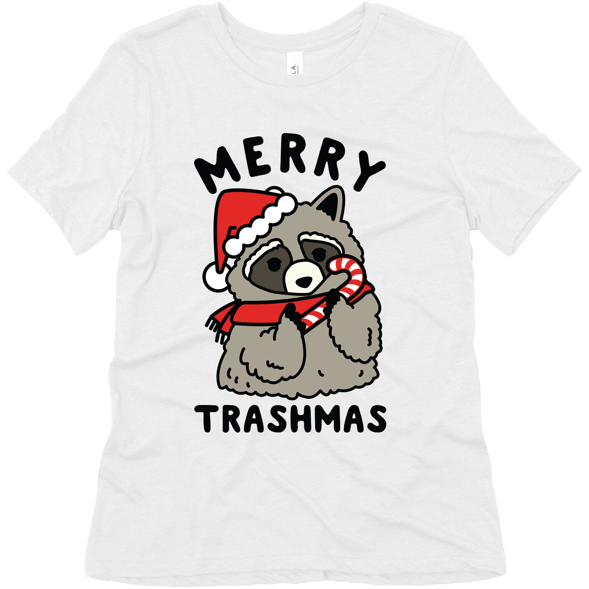 Merry Trashmas Raccoon Women's Triblend Tee