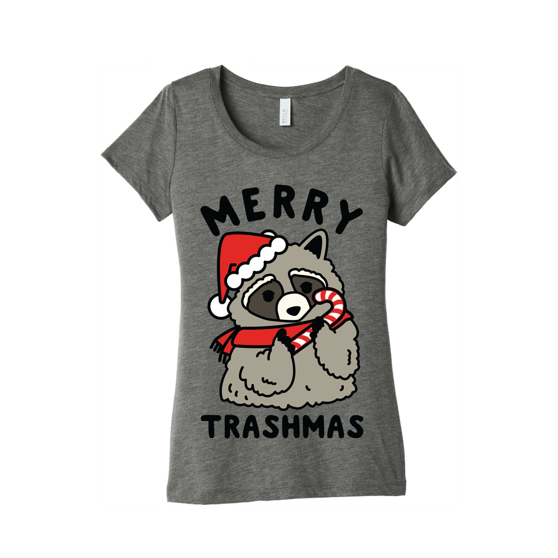 Merry Trashmas Raccoon Women's Triblend Tee