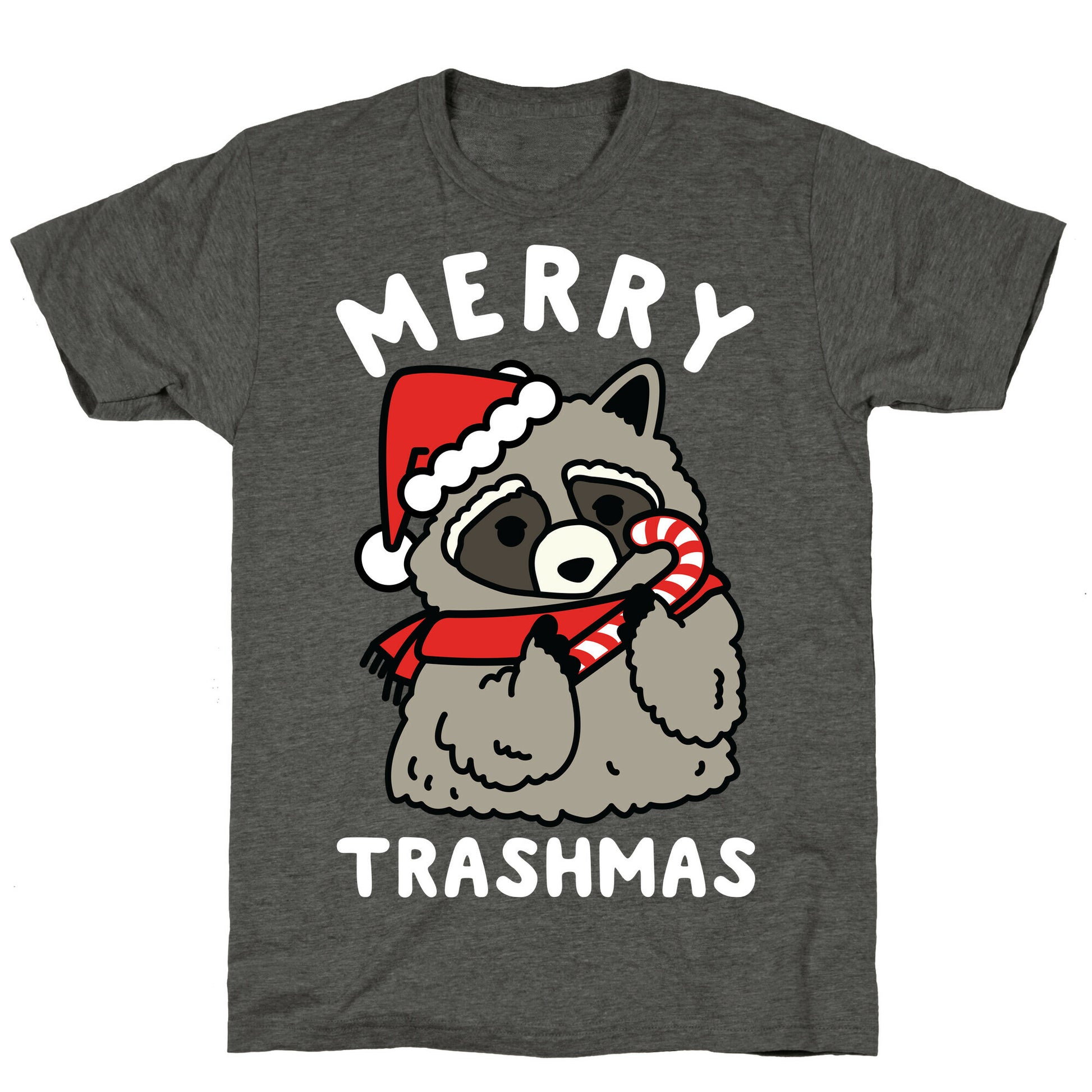Merry Trashmas Raccoon Unisex Triblend Tee