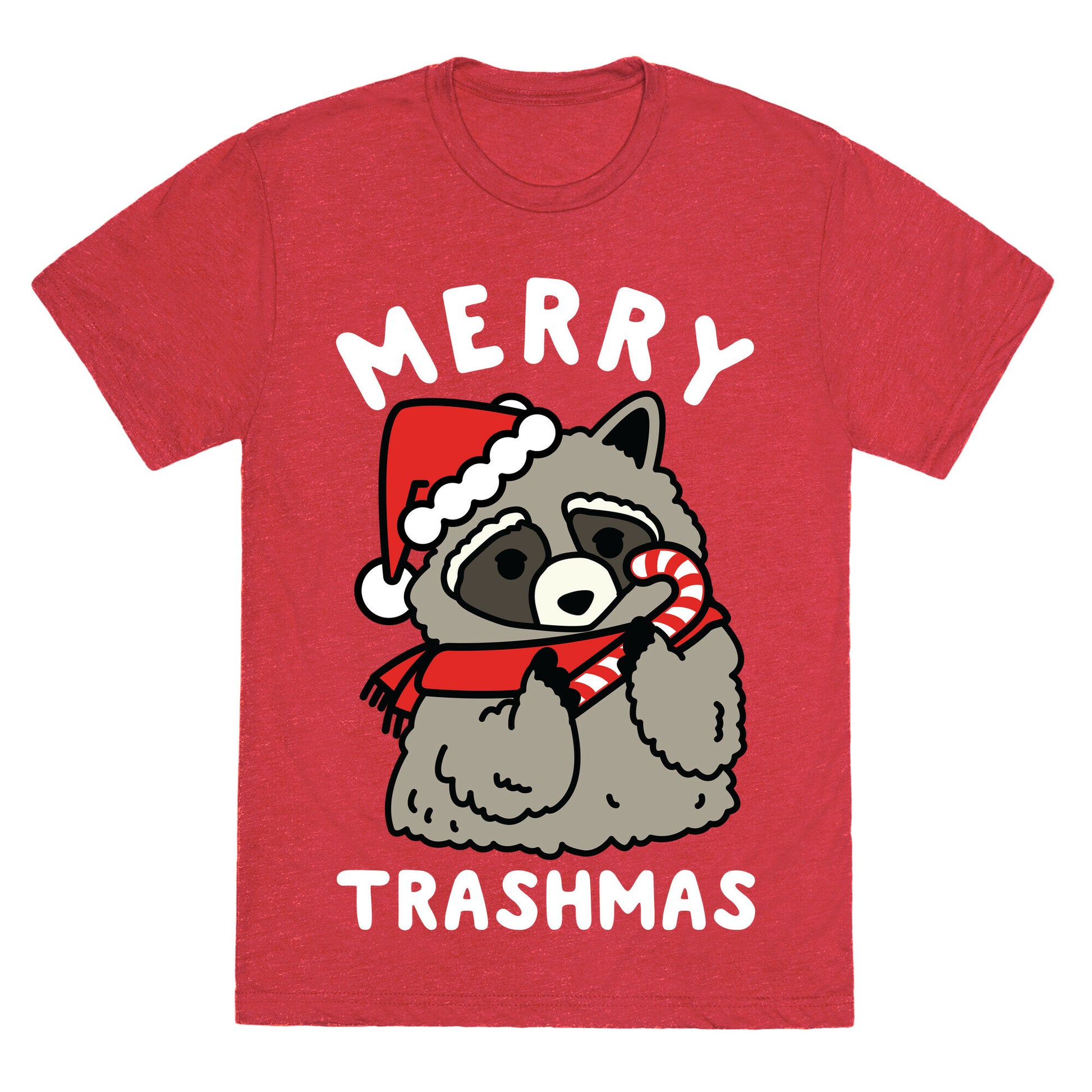 Merry Trashmas Raccoon Unisex Triblend Tee