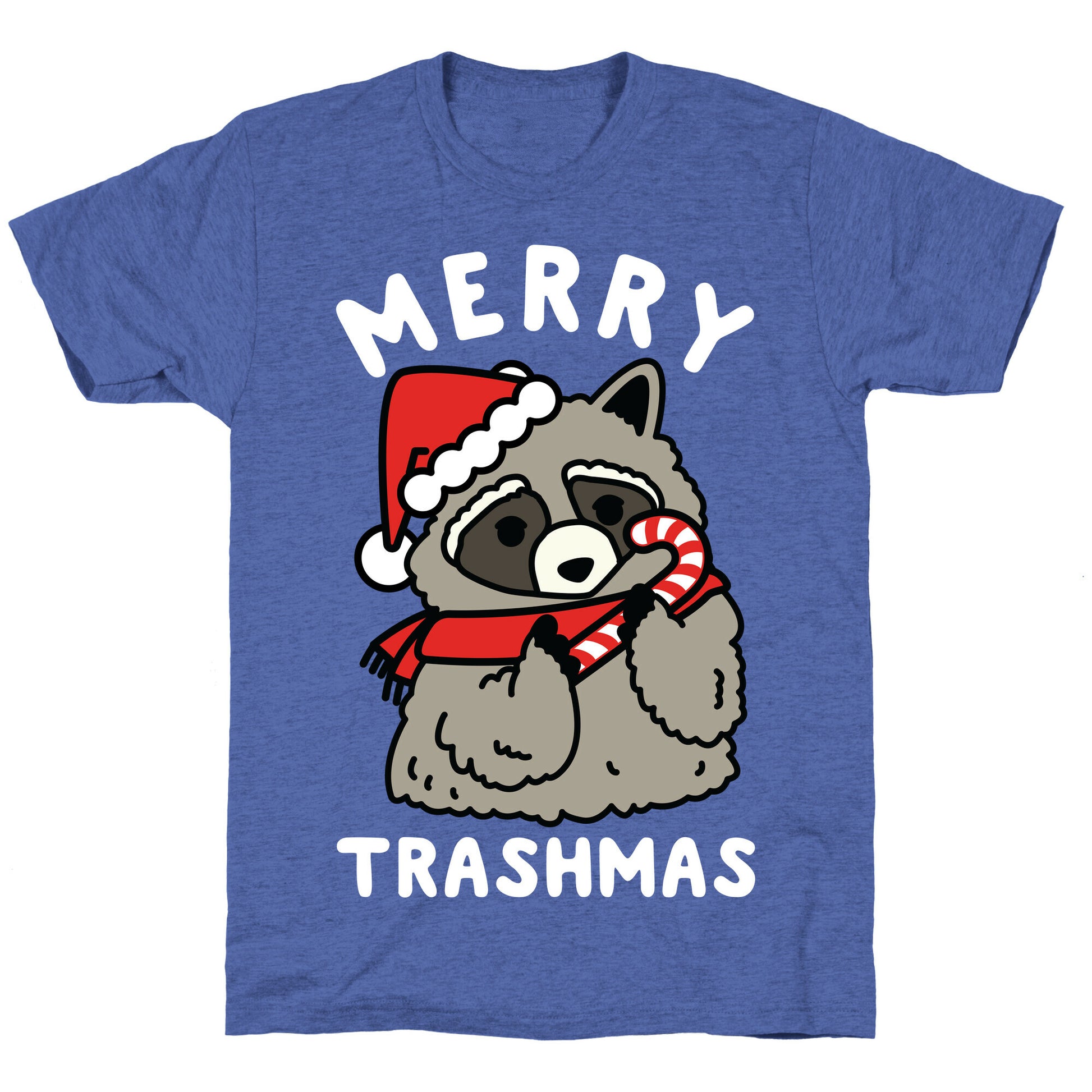 Merry Trashmas Raccoon Unisex Triblend Tee