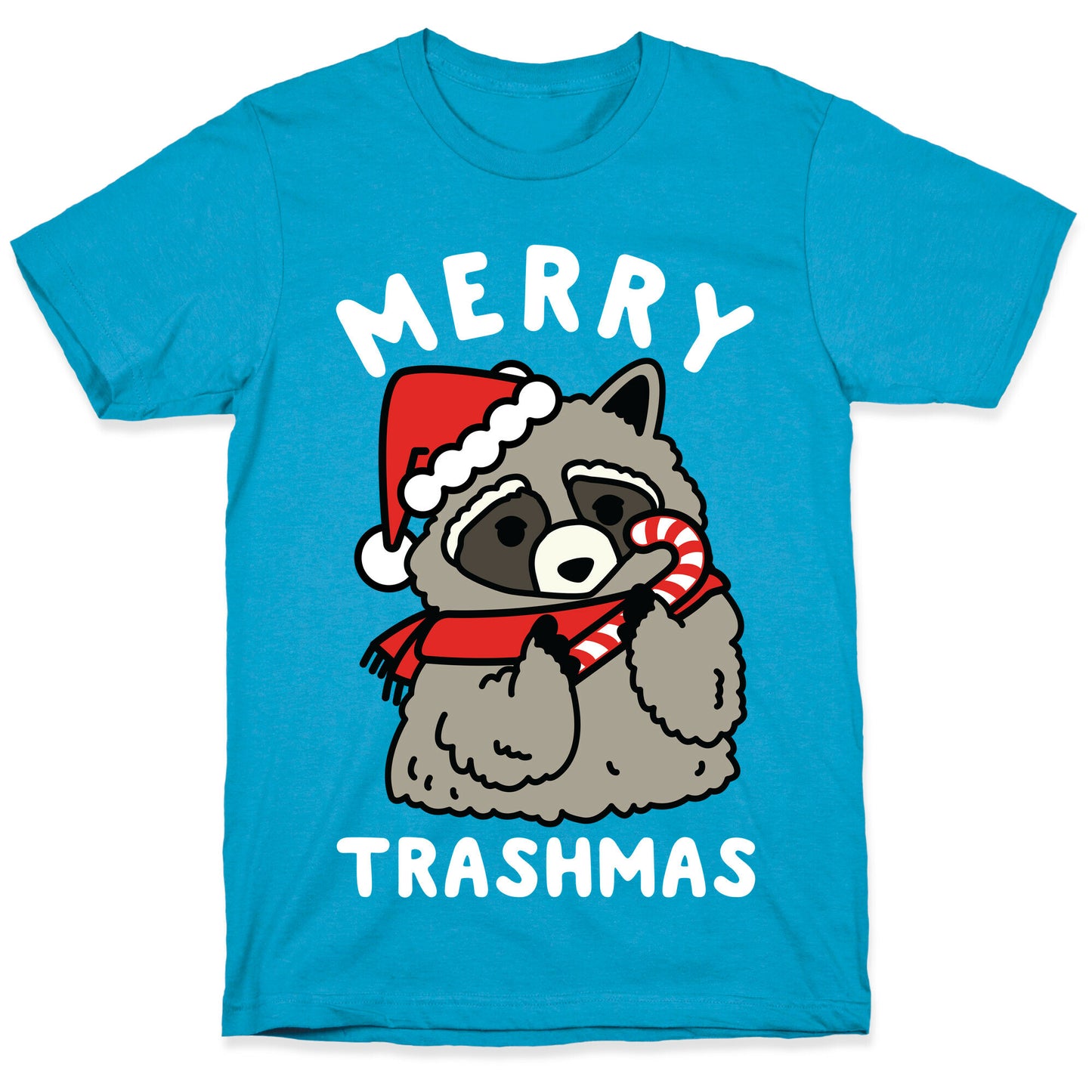 Merry Trashmas Raccoon Unisex Triblend Tee