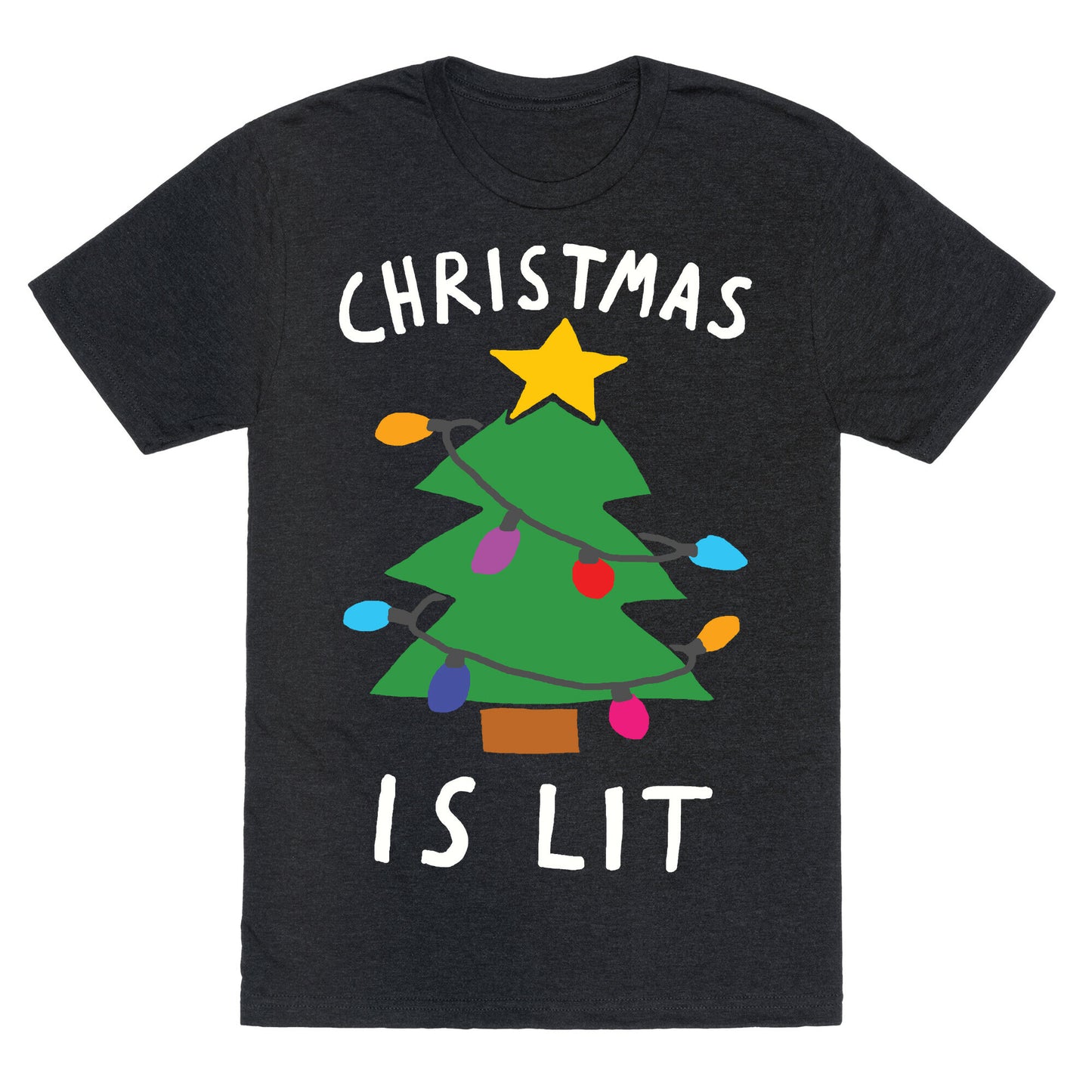 Christmas Is Lit Unisex Triblend Tee
