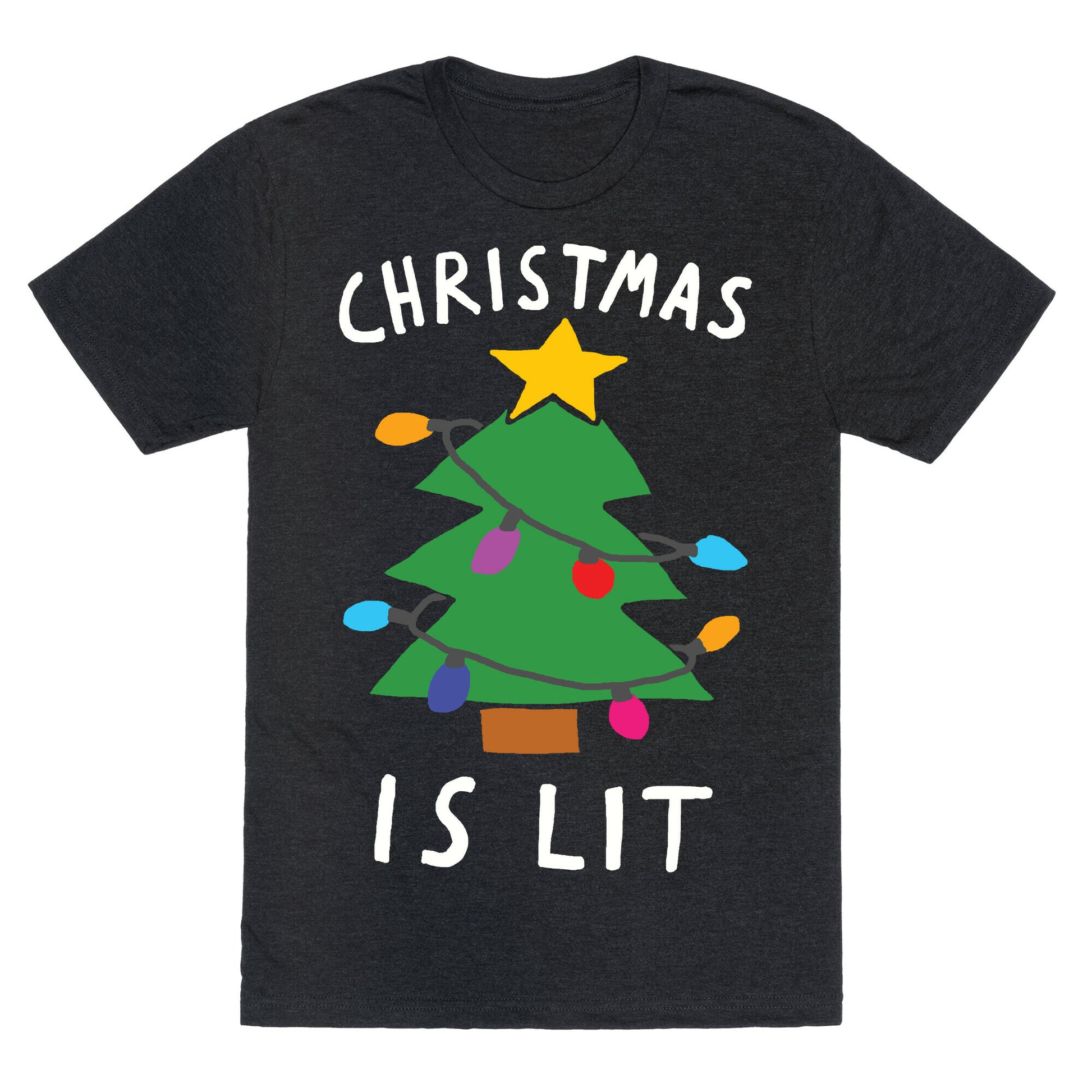Christmas Is Lit  Unisex Triblend Tee