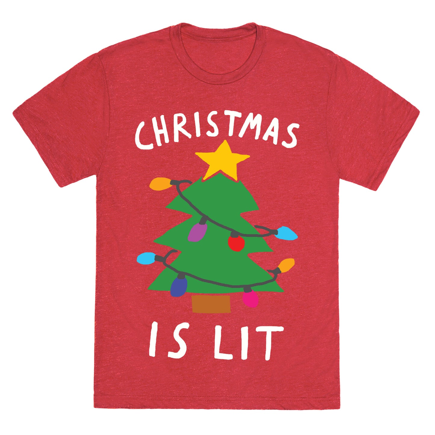 Christmas Is Lit Unisex Triblend Tee