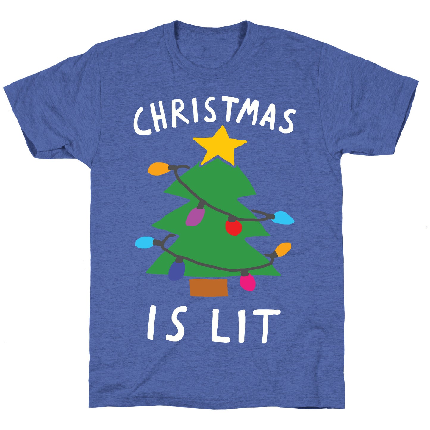 Christmas Is Lit Unisex Triblend Tee
