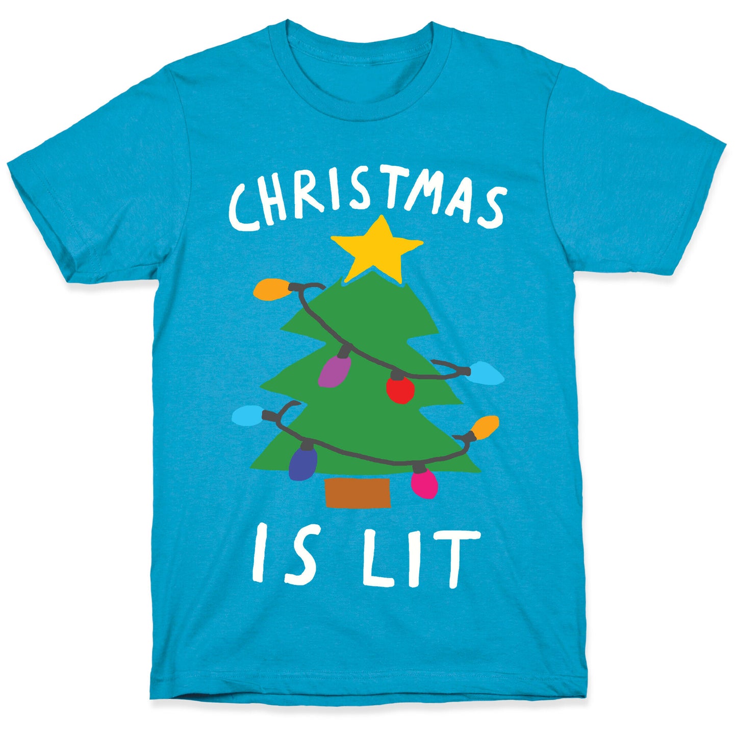Christmas Is Lit Unisex Triblend Tee