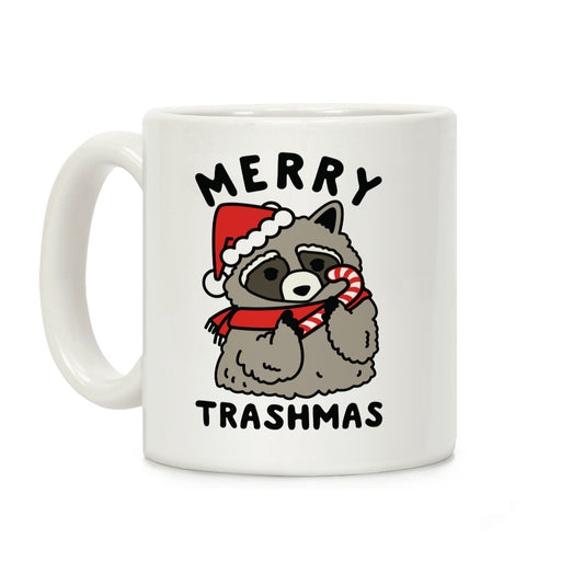 Merry Trashmas Raccoon Coffee Mug