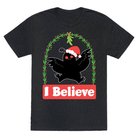 I Believe - Christmas Mothman  Unisex Triblend Tee