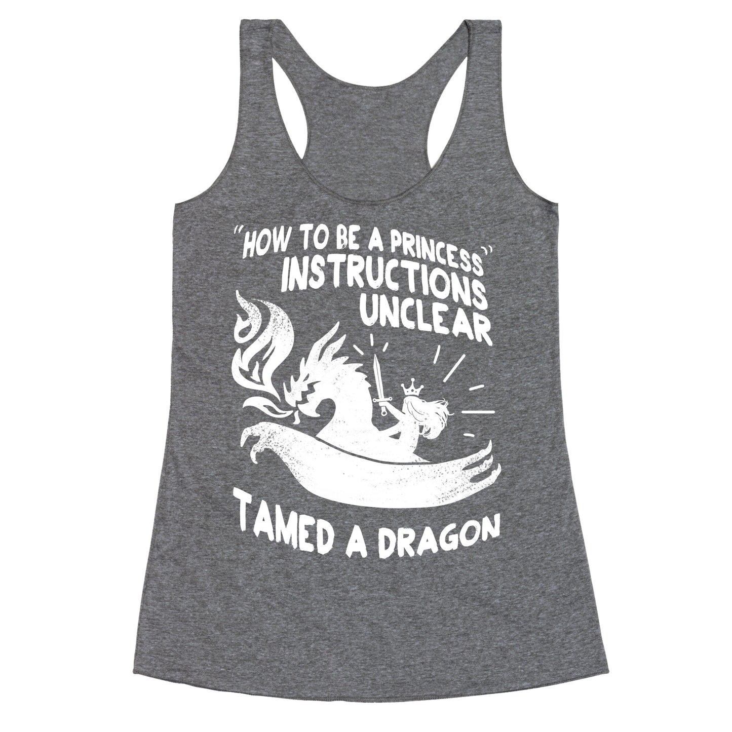 Instructions Unclear, Tamed Dragon Racerback Tank