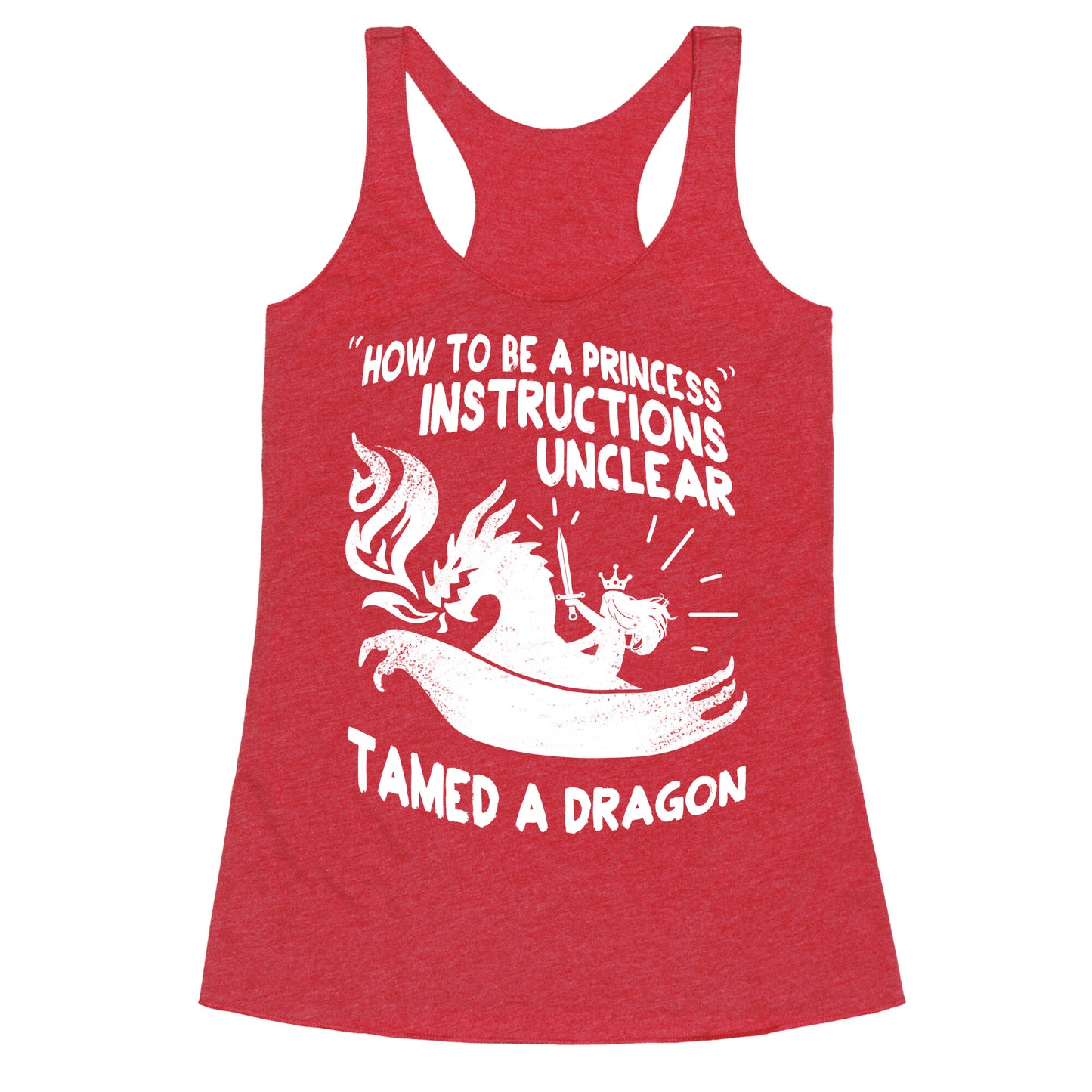 Instructions Unclear, Tamed Dragon Racerback Tank