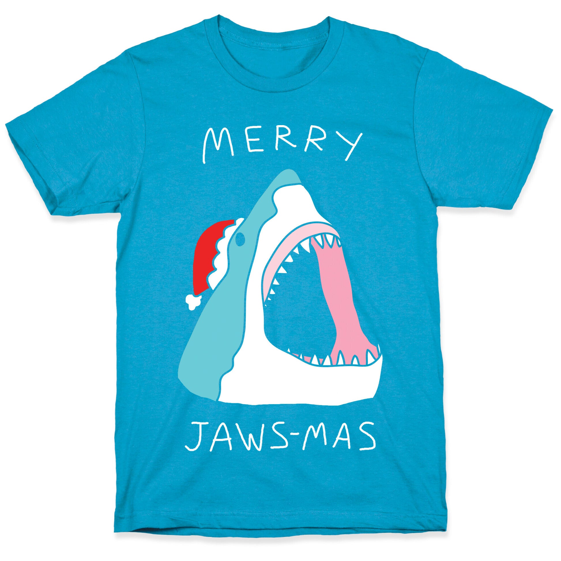 Merry Jaws-mas Christmas Unisex Triblend Tee