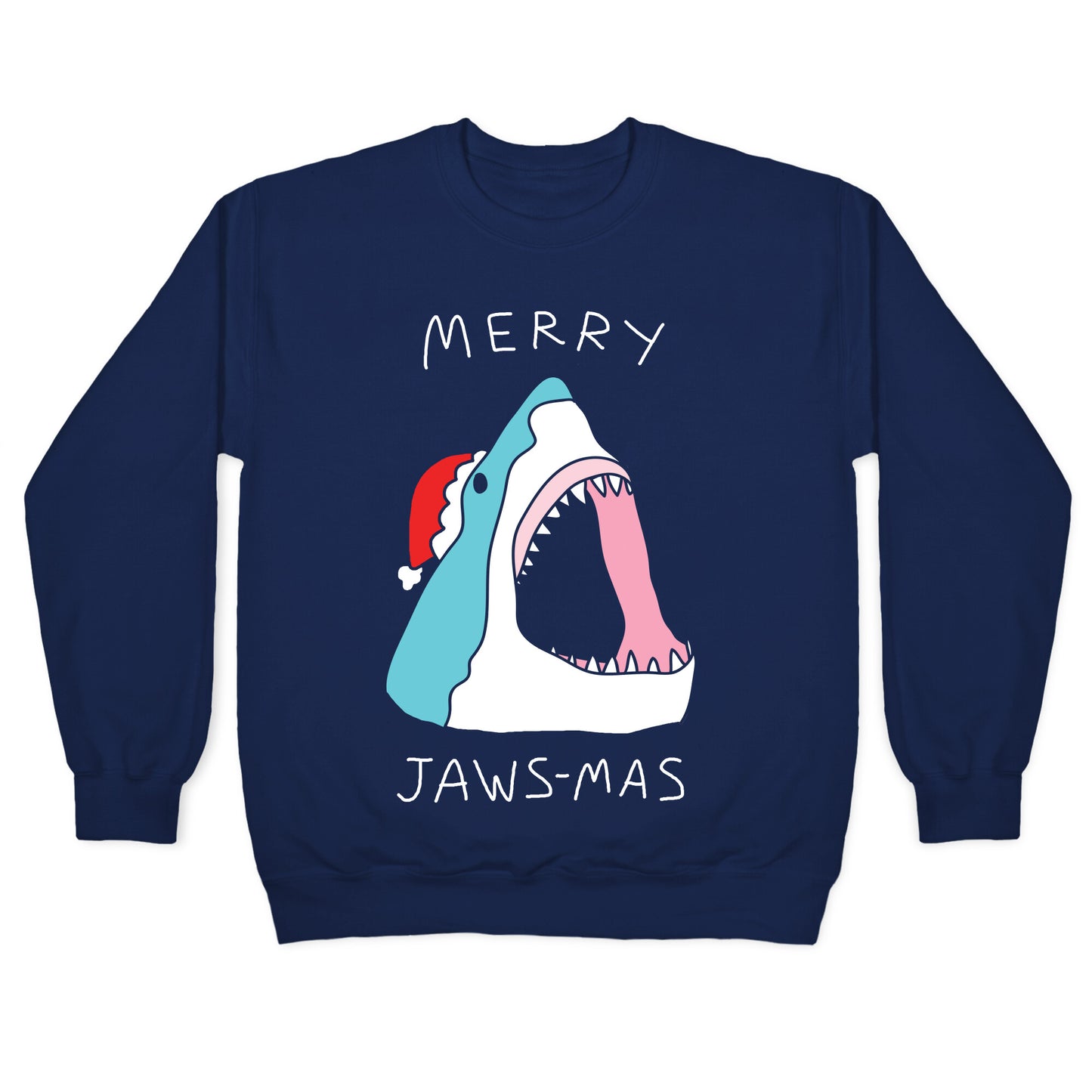 Merry Jaws-mas Christmas Crewneck Sweatshirt