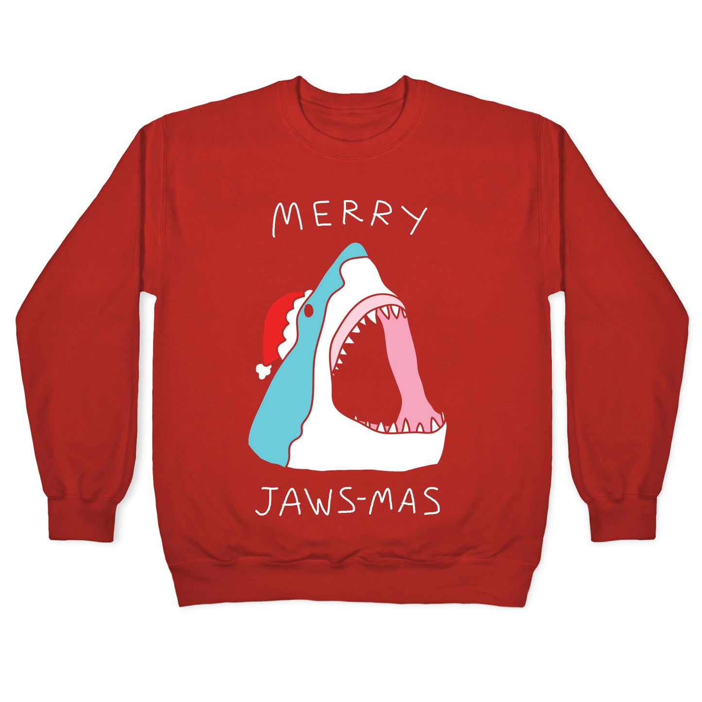 Merry Jaws-mas Christmas Crewneck Sweatshirt