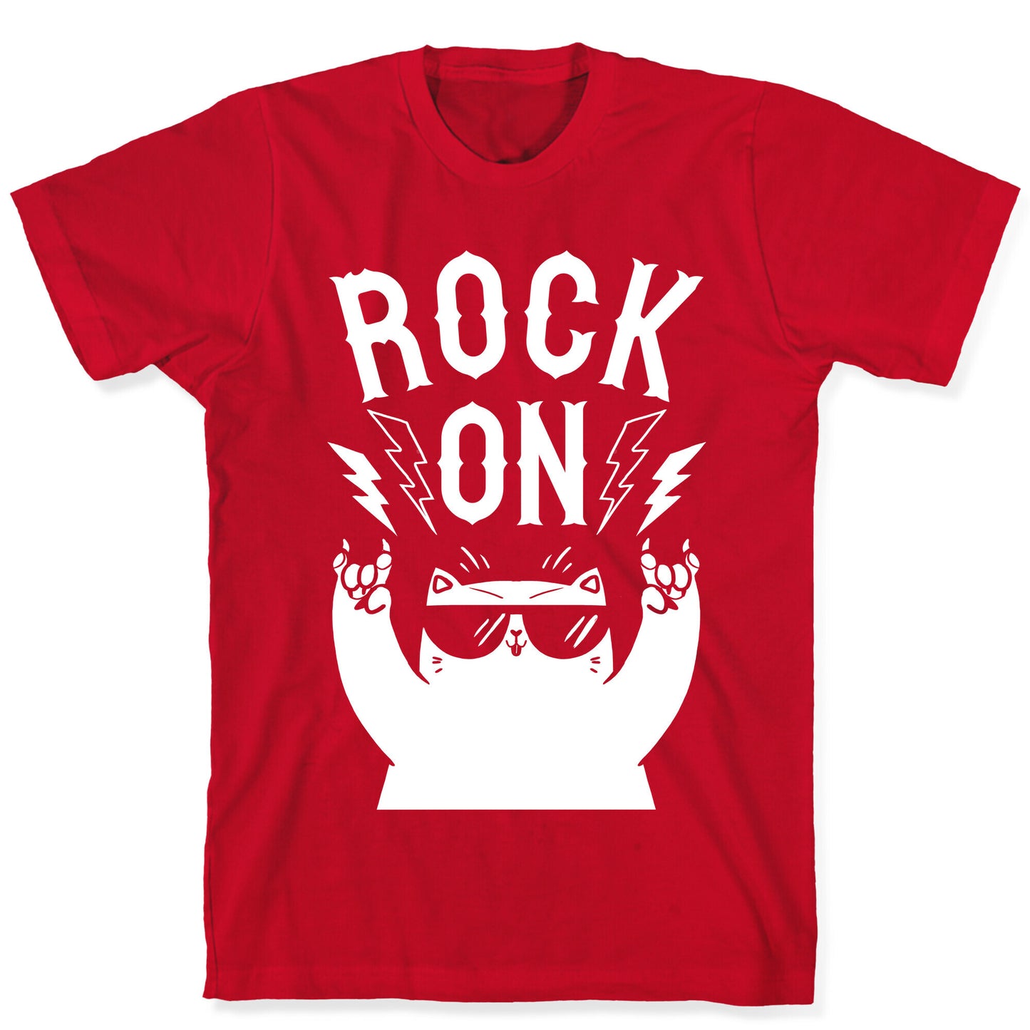 Rock On Cat T-Shirt
