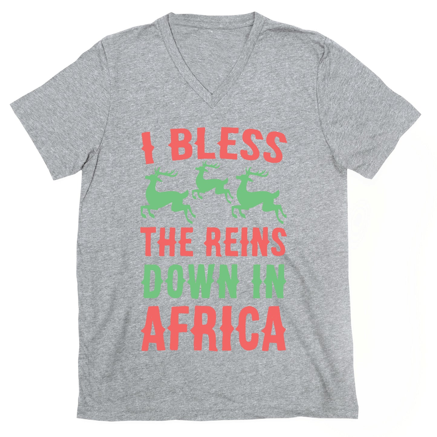 I Bless the Reins Down in Africa V-Neck