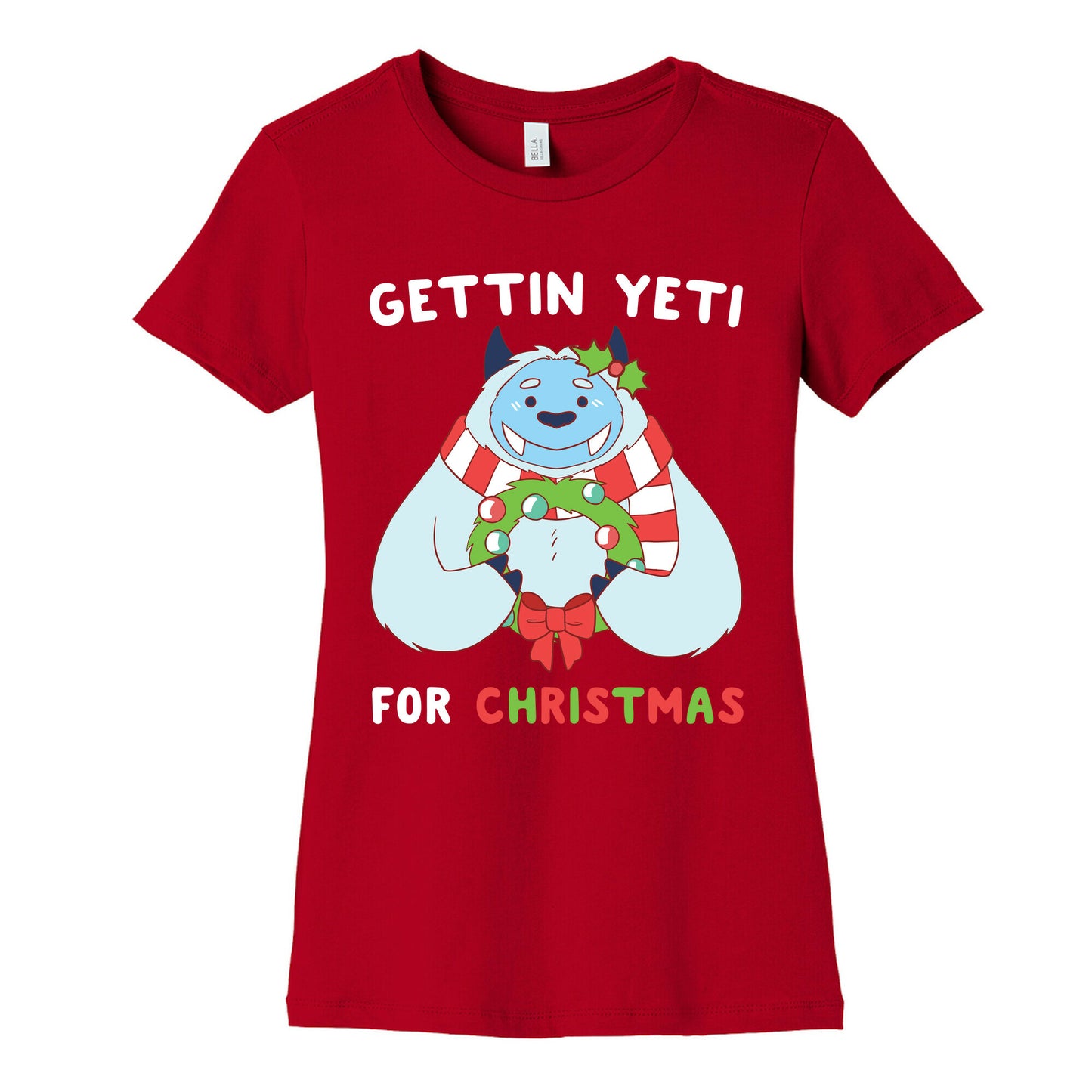 Gettin' Yeti for Christmas Women's Cotton Tee