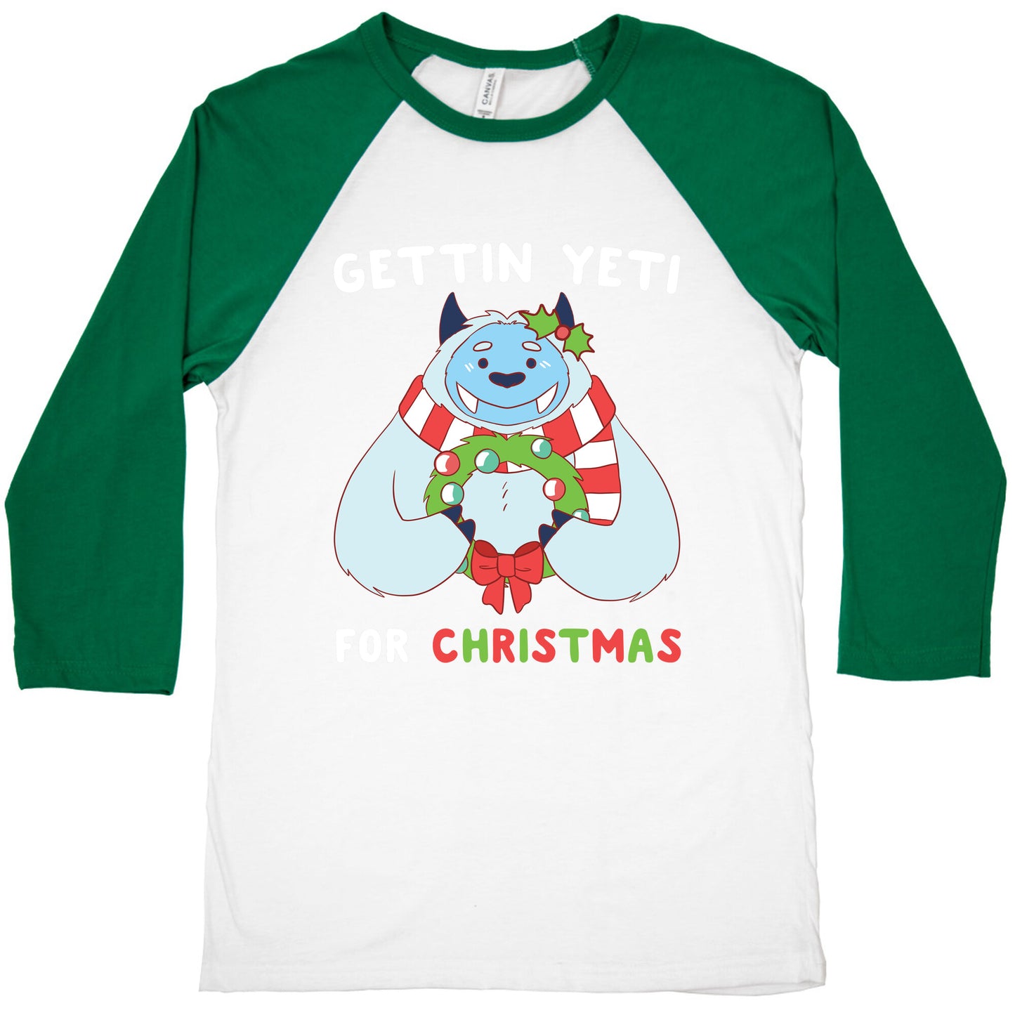 Gettin' Yeti for Christmas Baseball Tee
