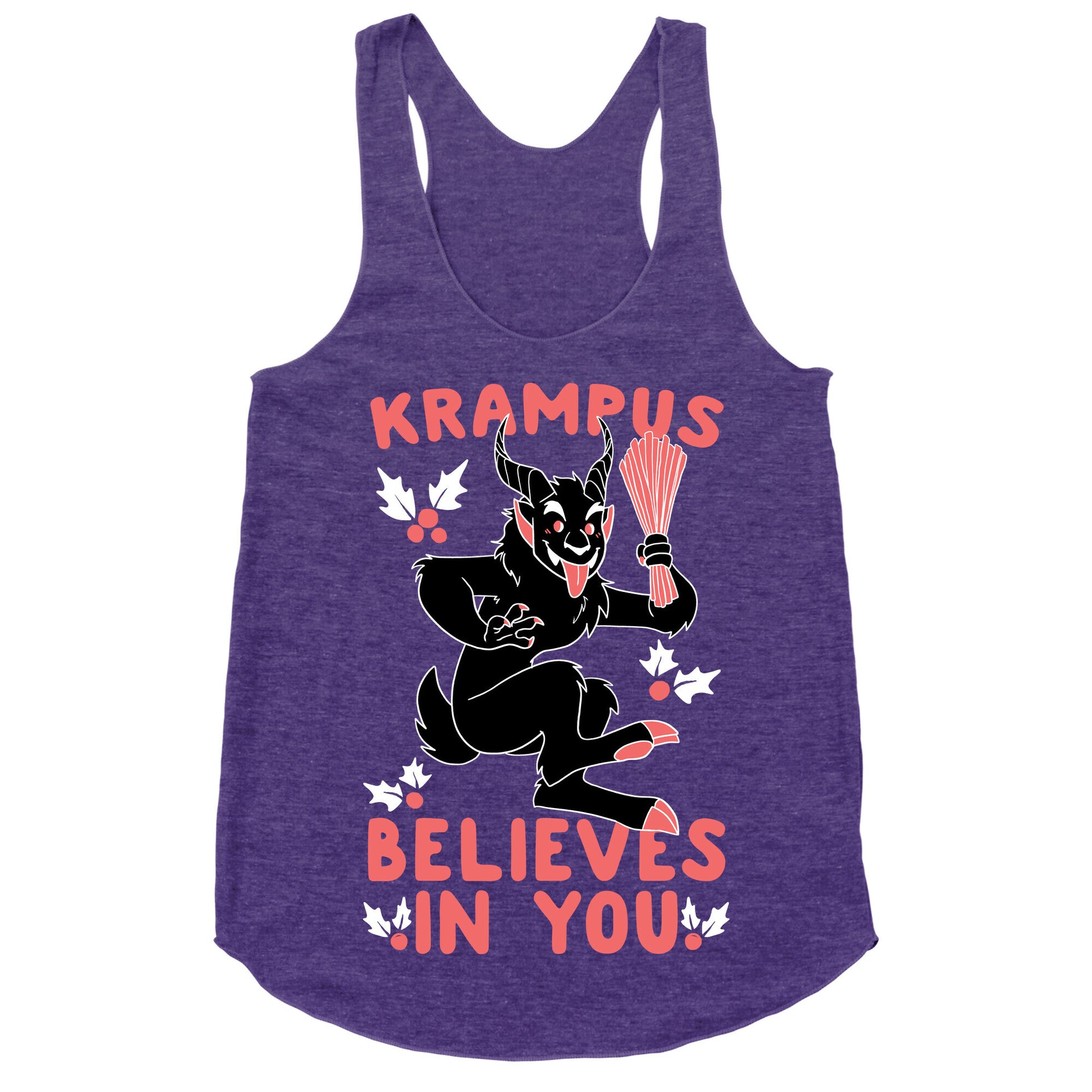 Krampus Believes in You Racerback Tank