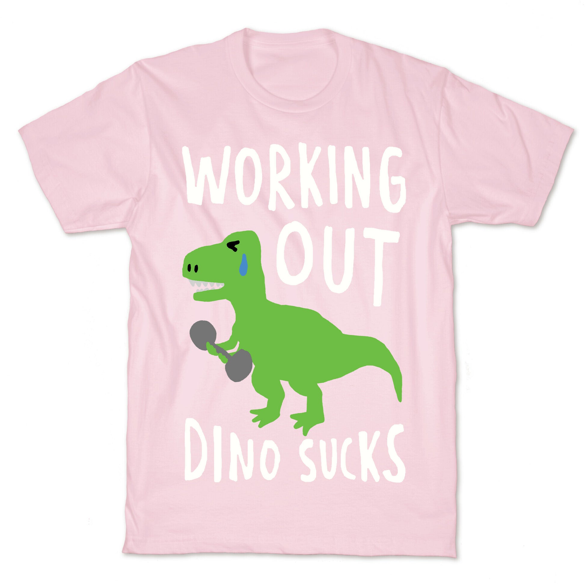 Working Out Dino Sucks Dinosaur T-Shirt