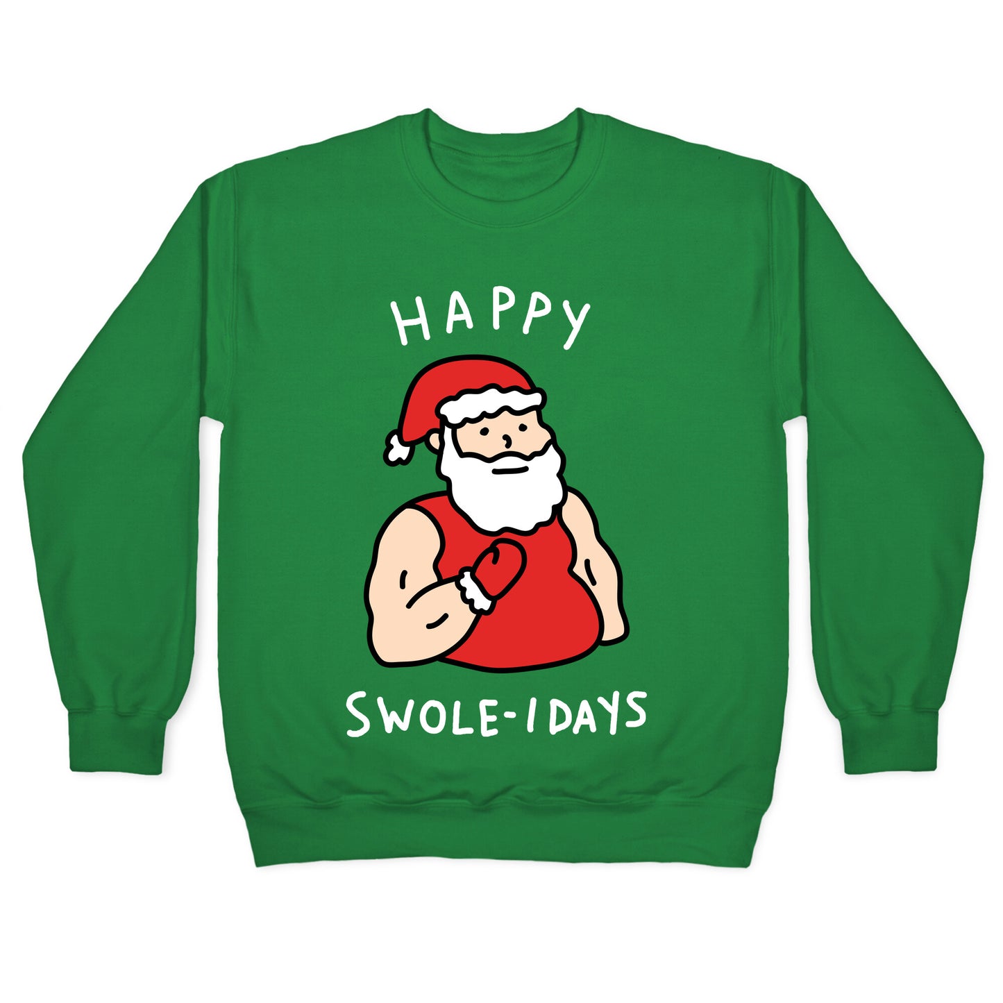 Happy Swole-idays Christmas Crewneck Sweatshirt