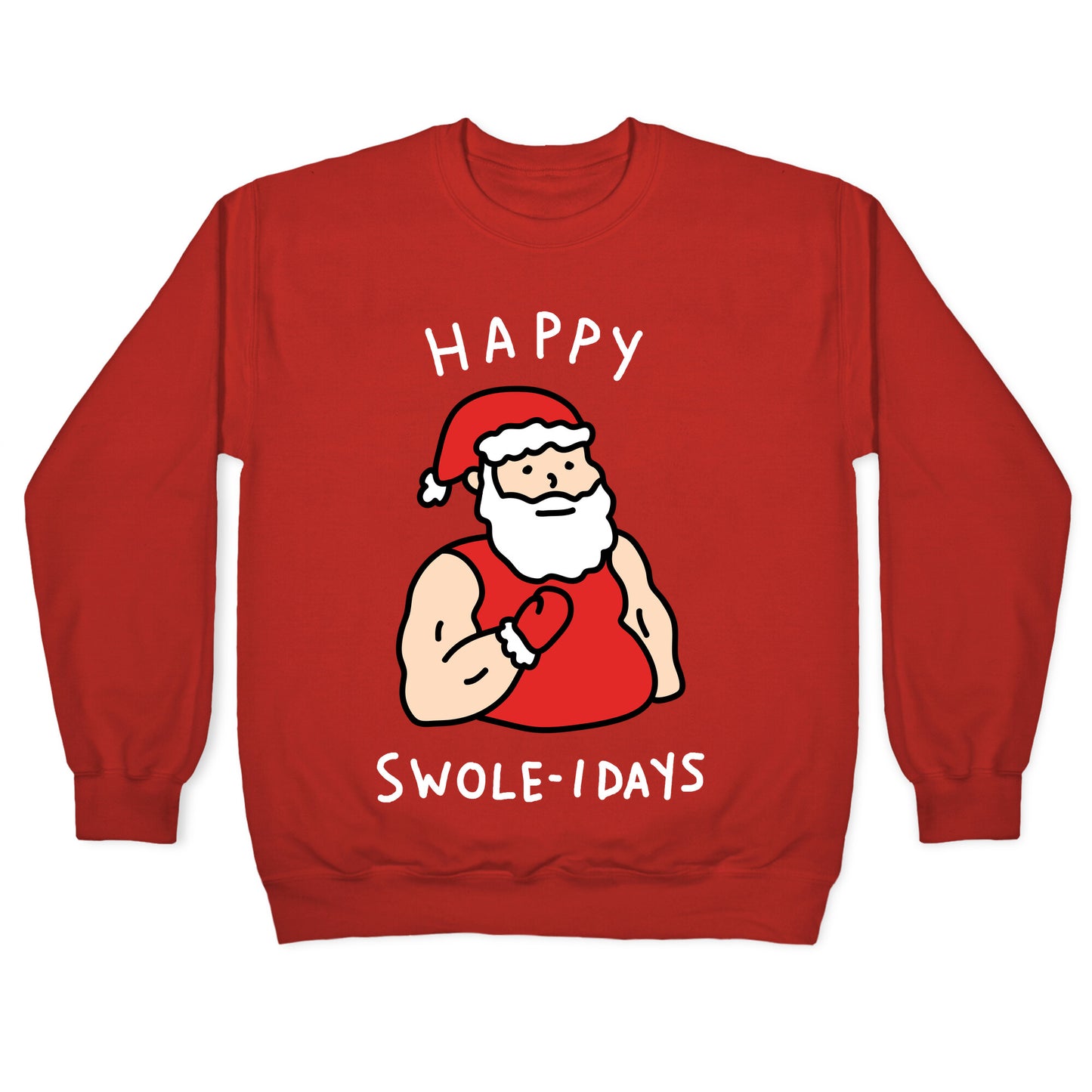 Happy Swole-idays Christmas Crewneck Sweatshirt