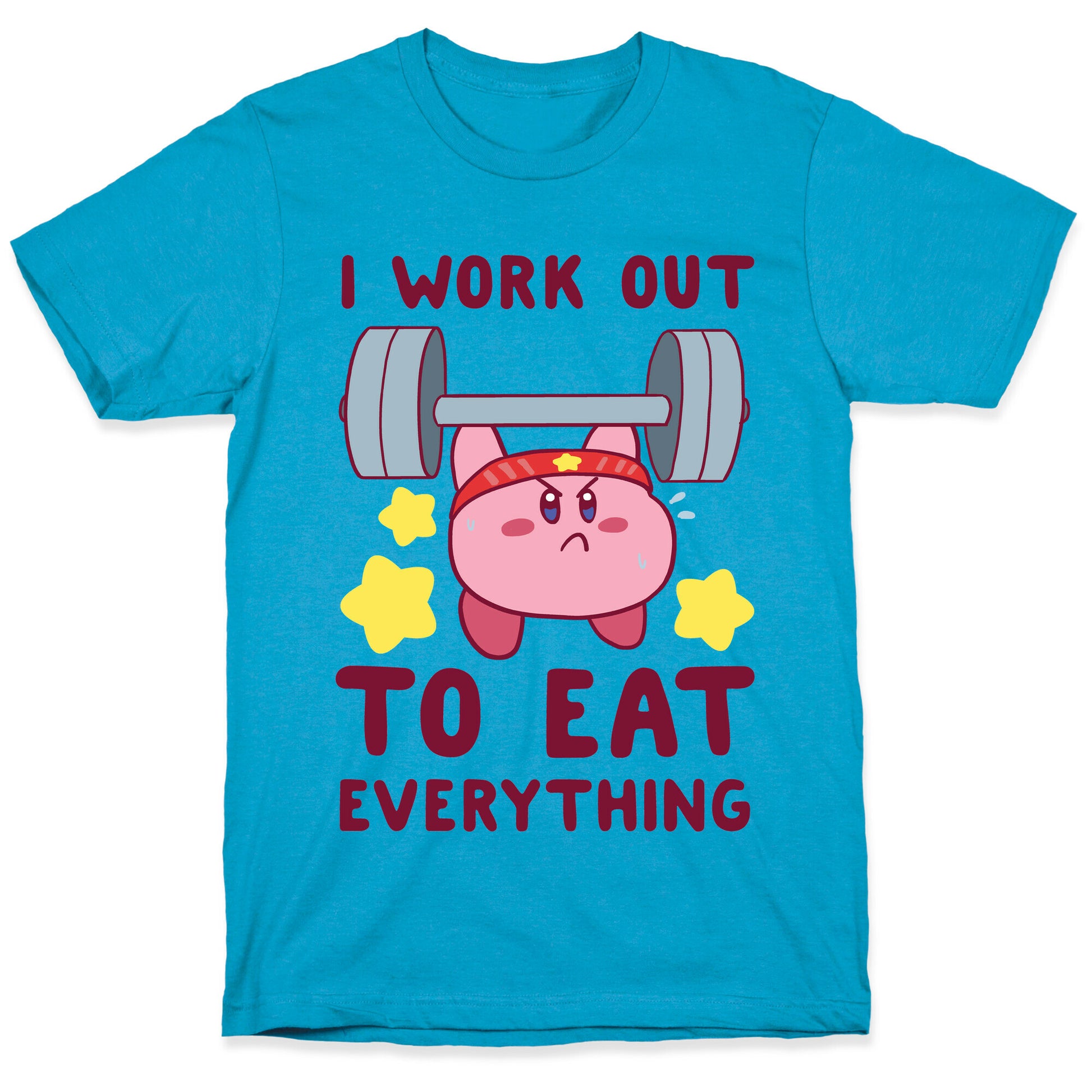 I Work Out to Eat Everything (Kirby) Unisex Triblend Tee