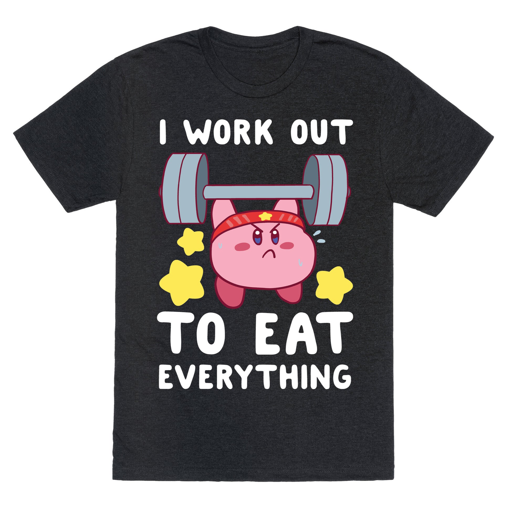I Work Out to Eat Everything (Kirby) Unisex Triblend Tee