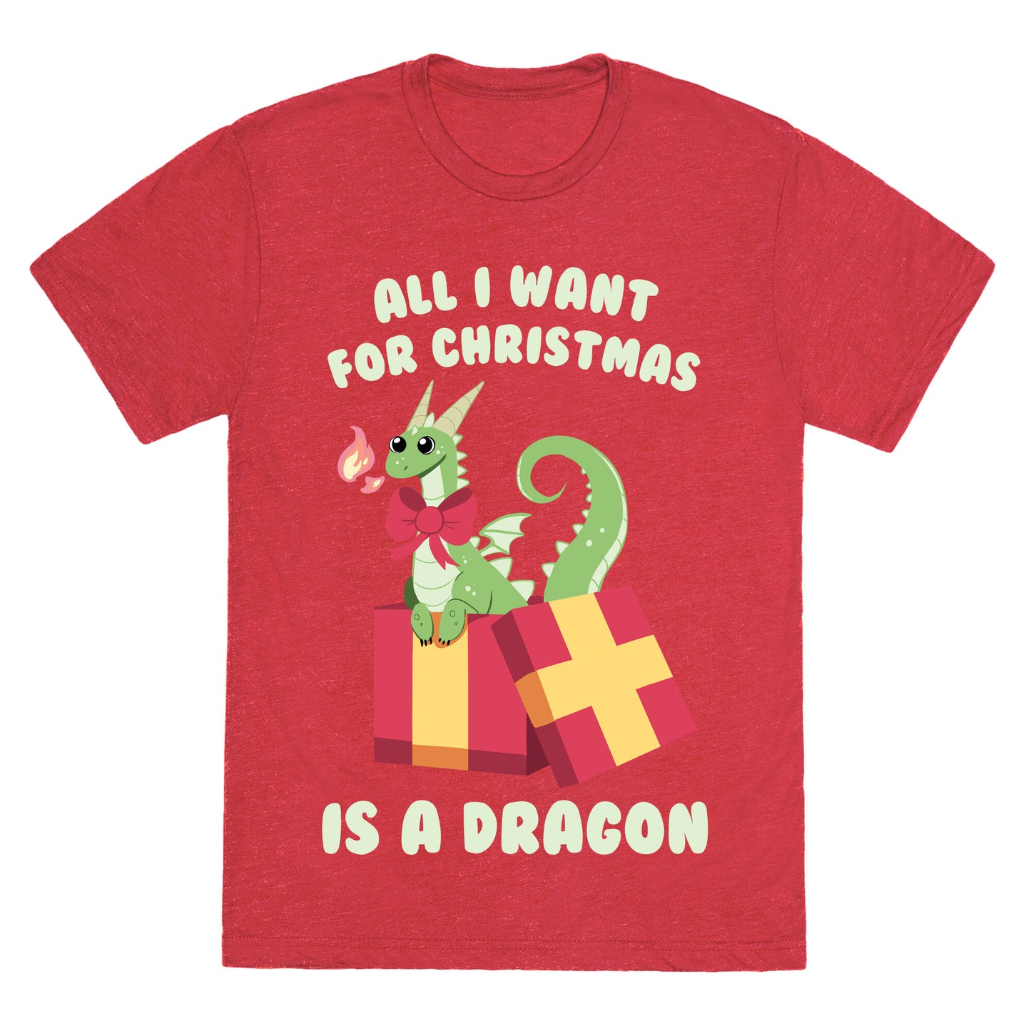 All I Want For Christmas Is A Dragon Unisex Triblend Tee