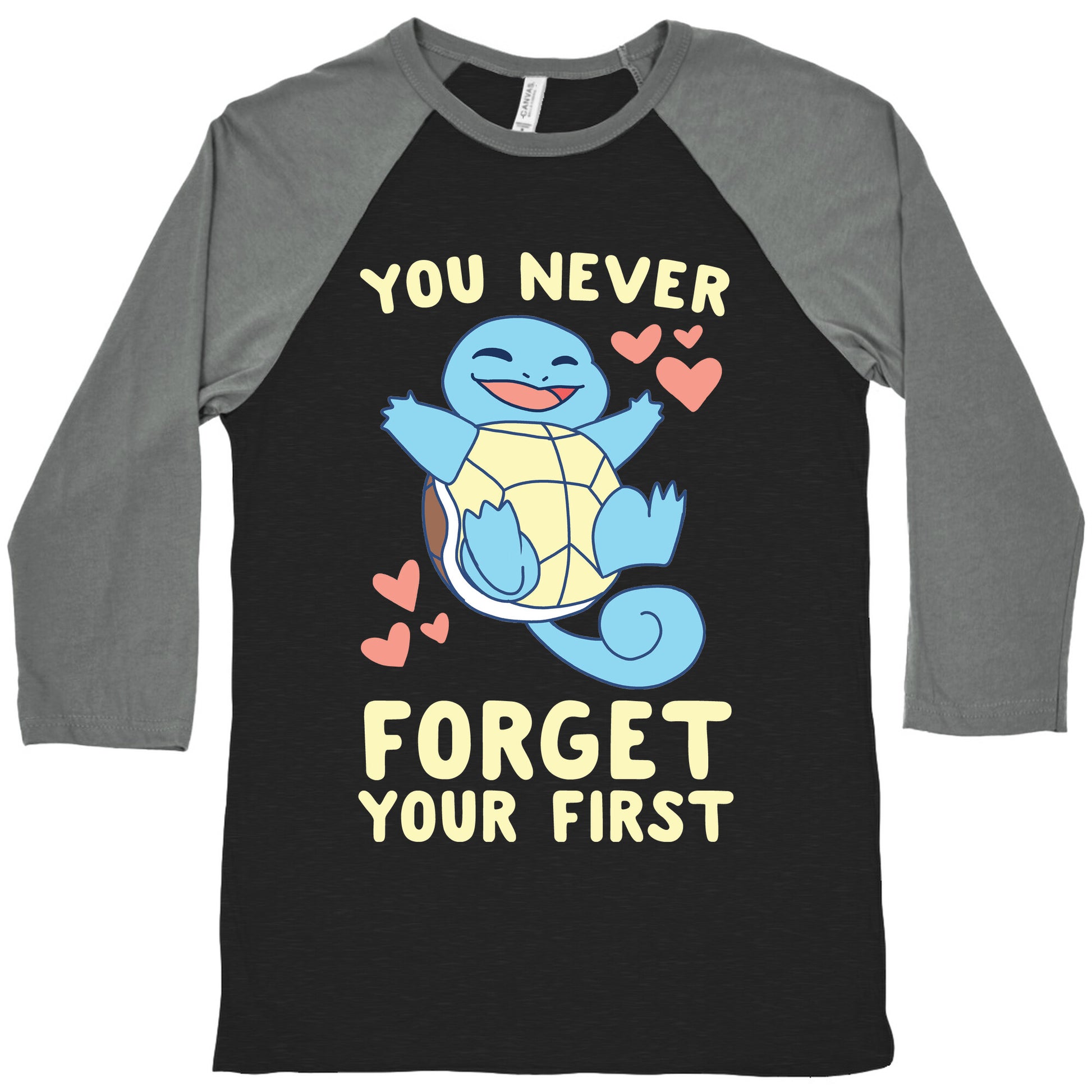 You Never Forget Your First - Squirtle Baseball Tee