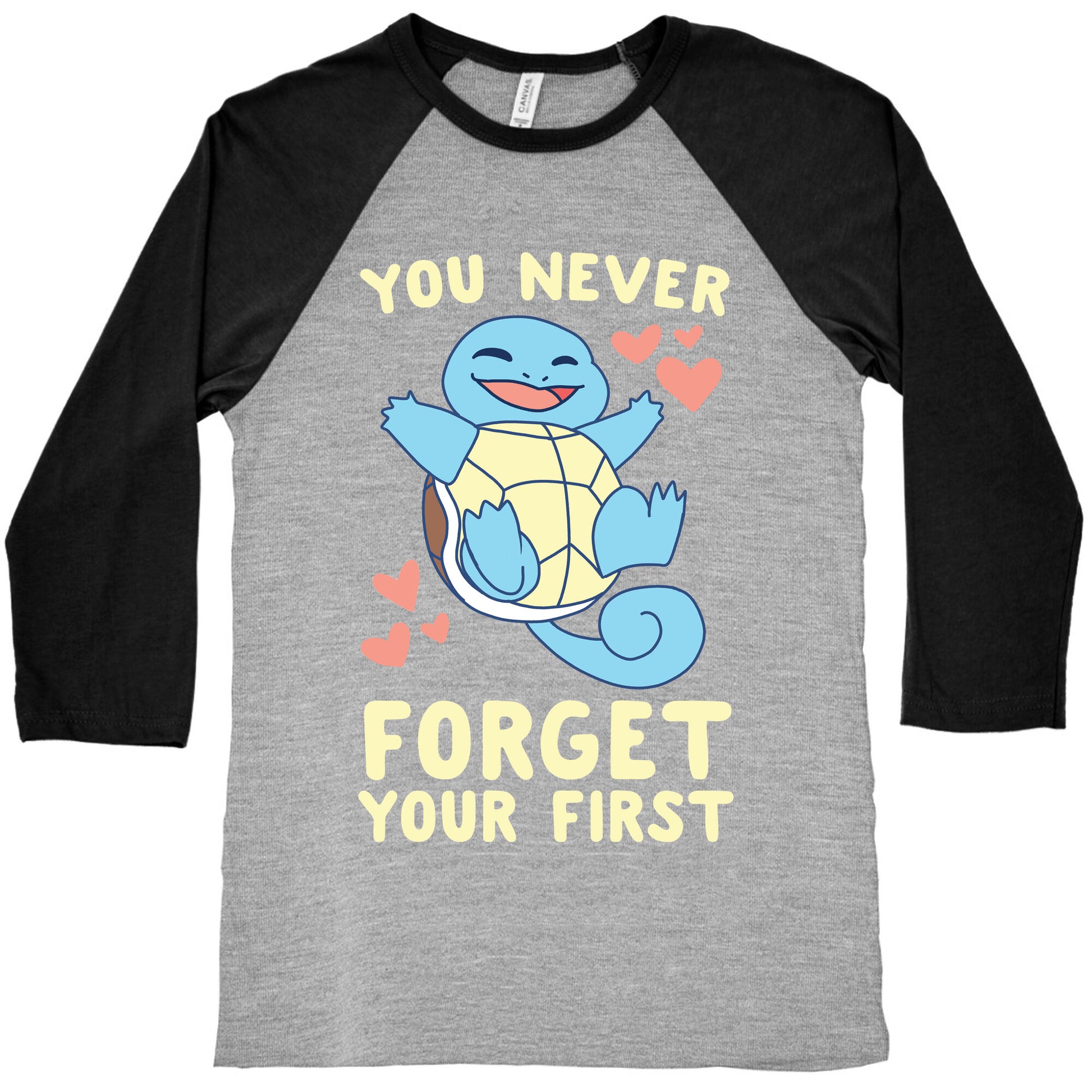 You Never Forget Your First - Squirtle Baseball Tee