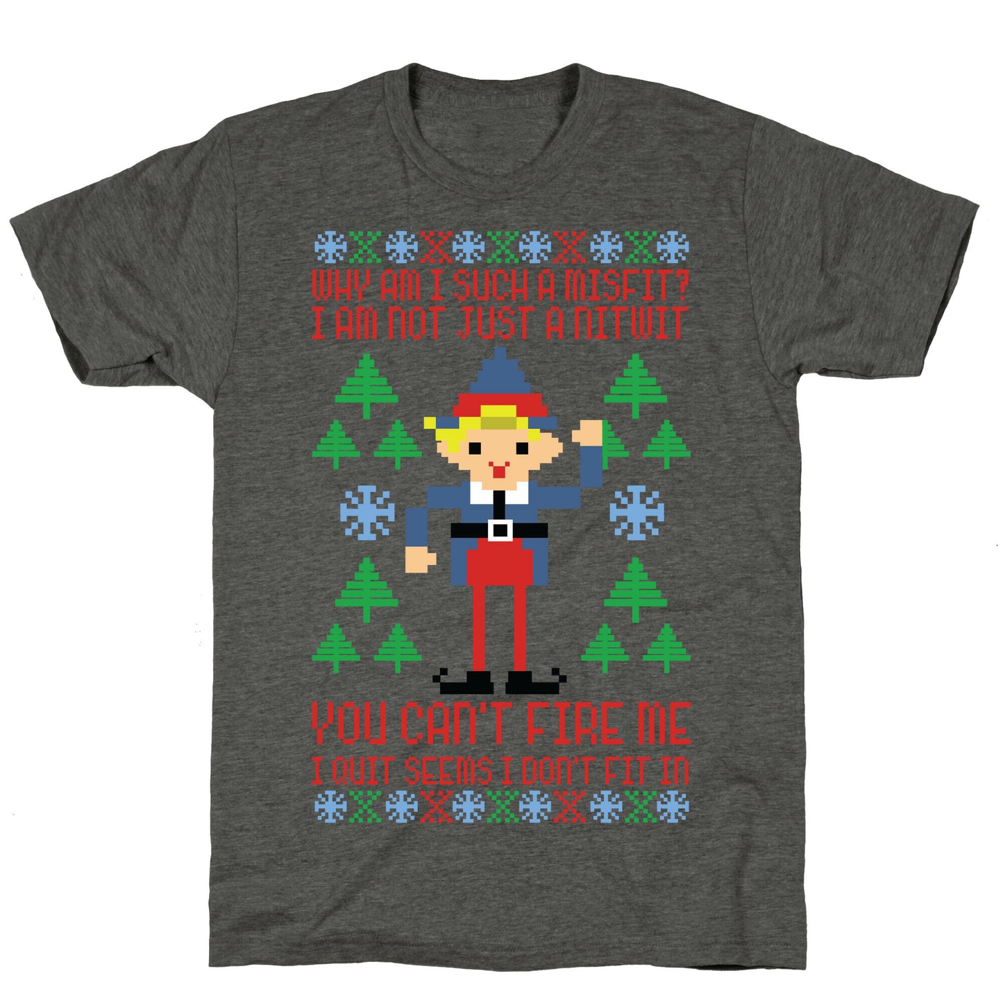 Why am I Such a Misfit I Am Not Just a Nitwit Unisex Triblend Tee