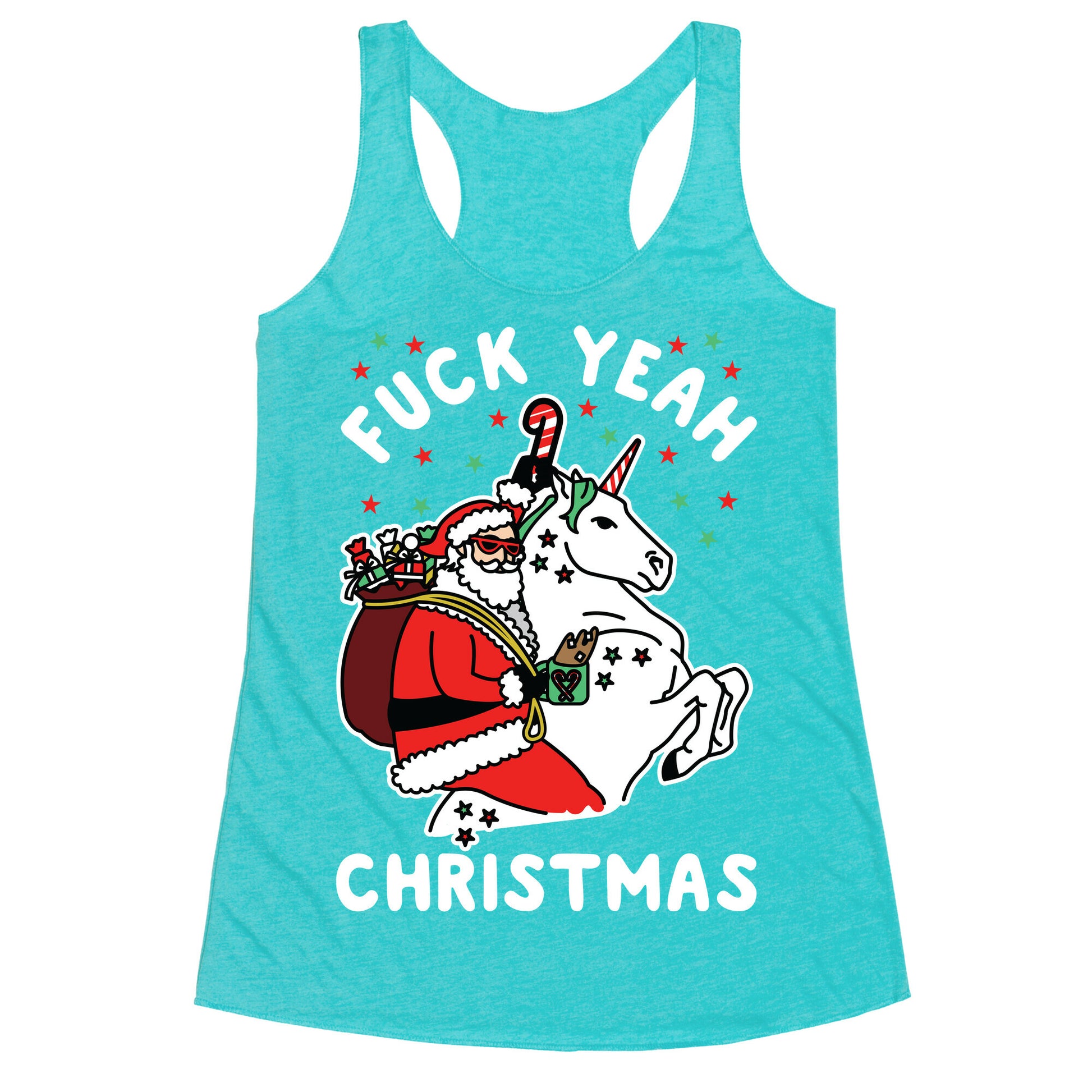 Fuck Yeah Christmas Racerback Tank