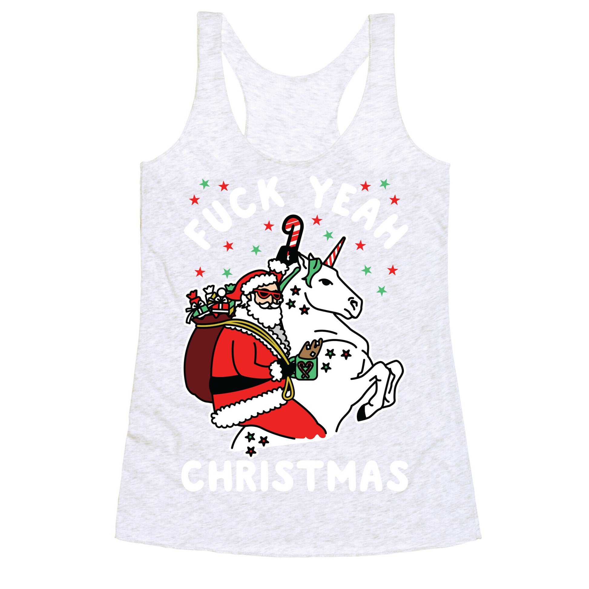 Fuck Yeah Christmas Racerback Tank