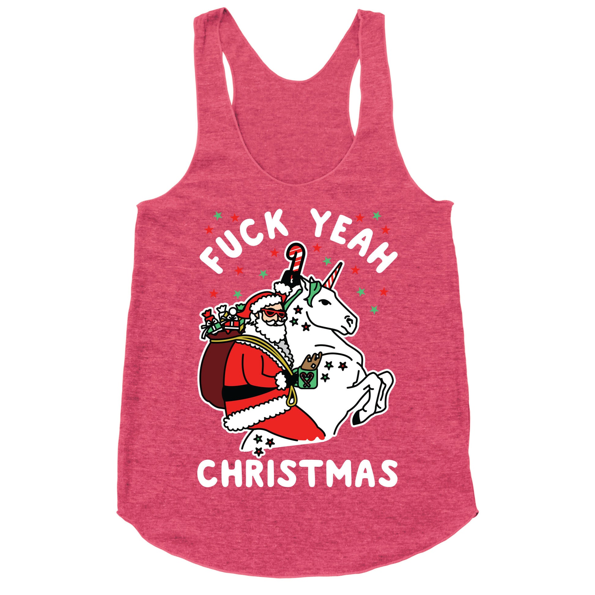 Fuck Yeah Christmas Racerback Tank