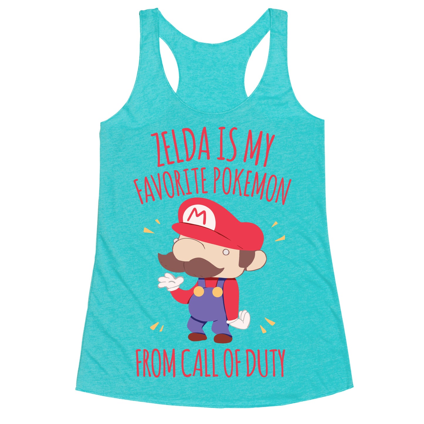 Zelda Is My Favorite Pokemon Racerback Tank