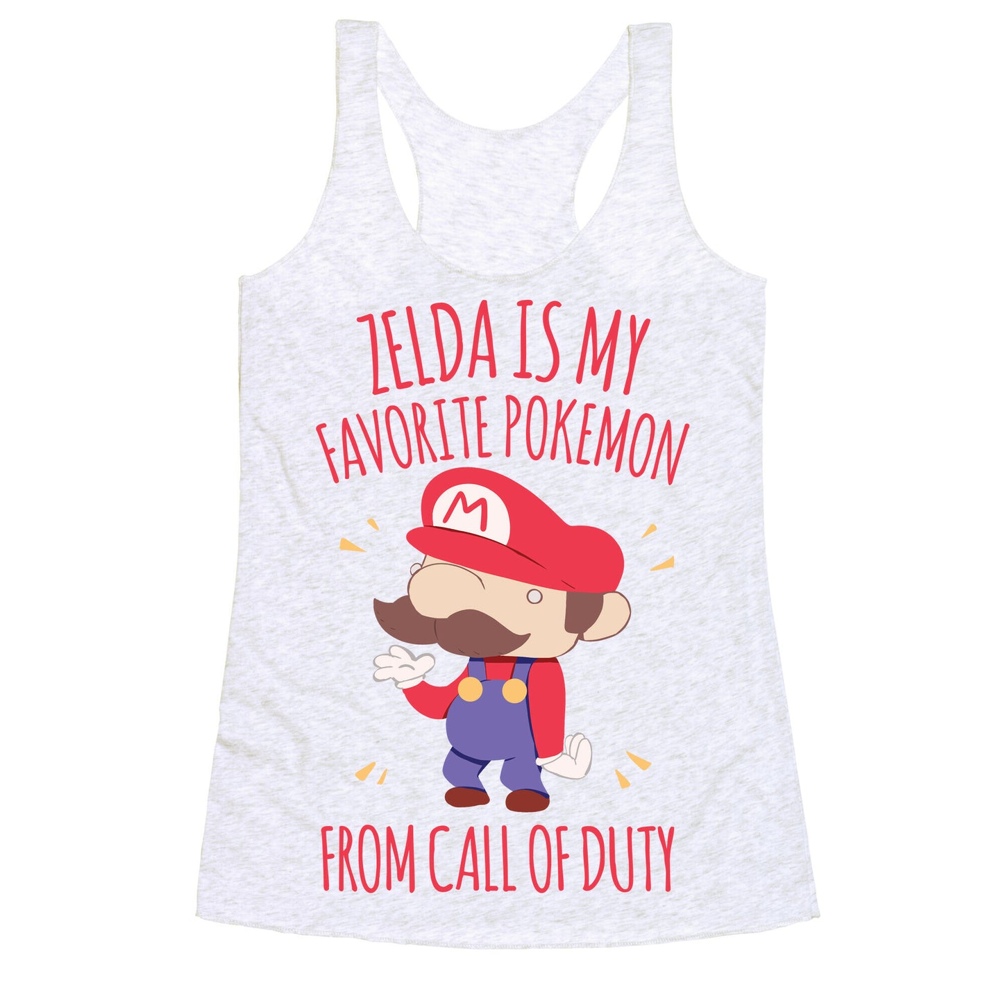 Zelda Is My Favorite Pokemon Racerback Tank