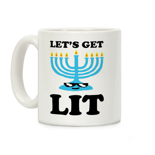 Let's Get Lit Menorah Coffee Mug