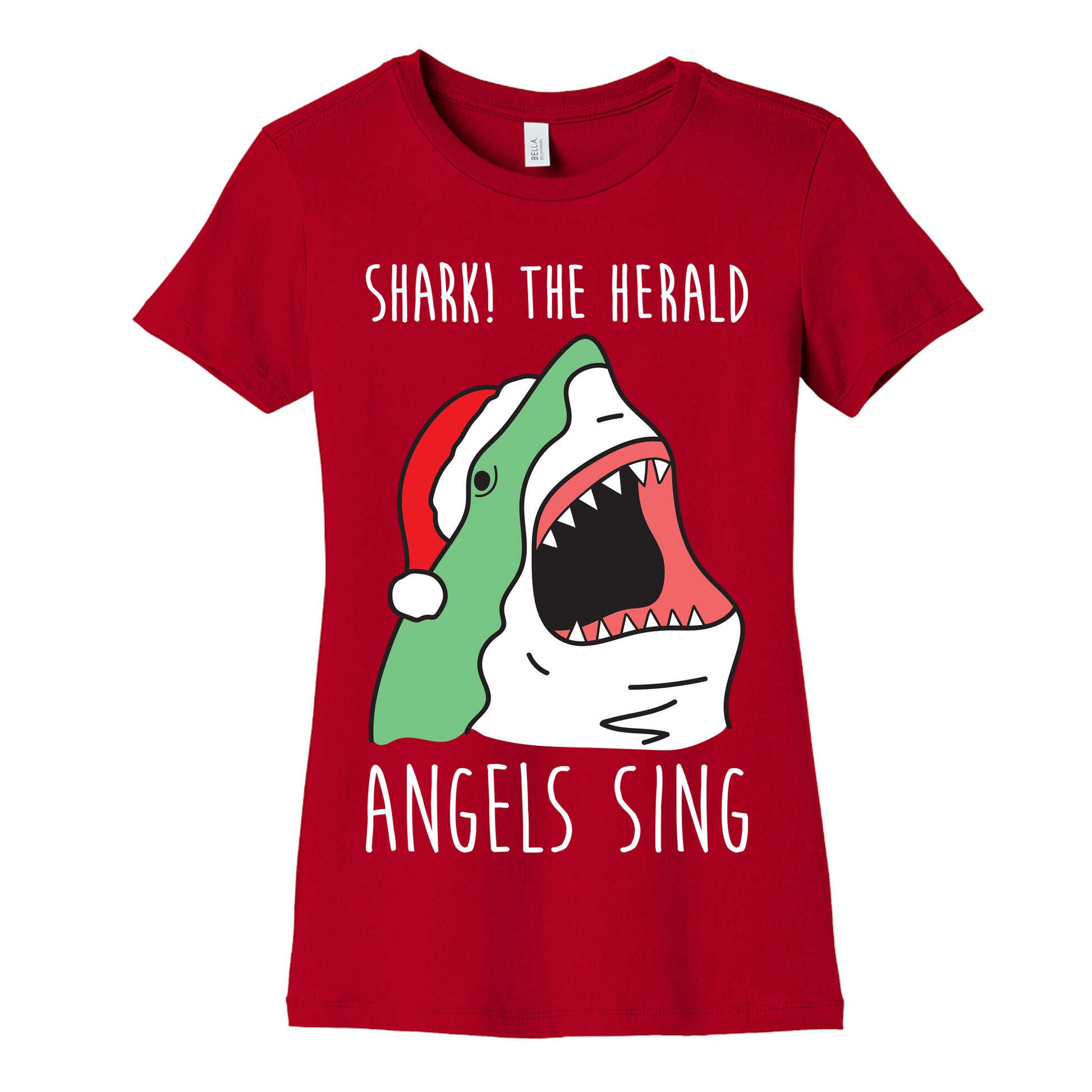 Shark! The Herald Angels Sing Women's Cotton Tee