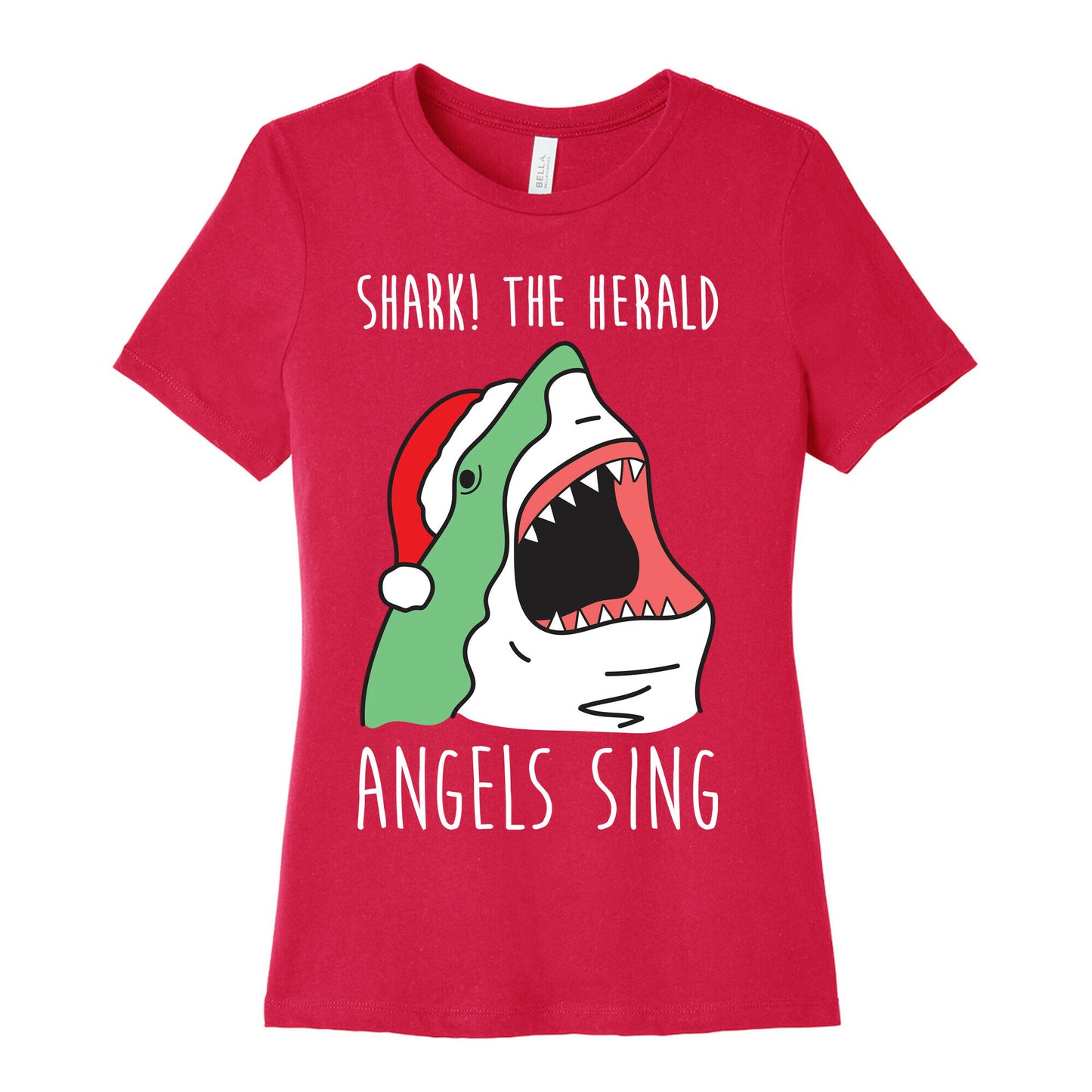 Shark! The Herald Angels Sing Women's Cotton Tee