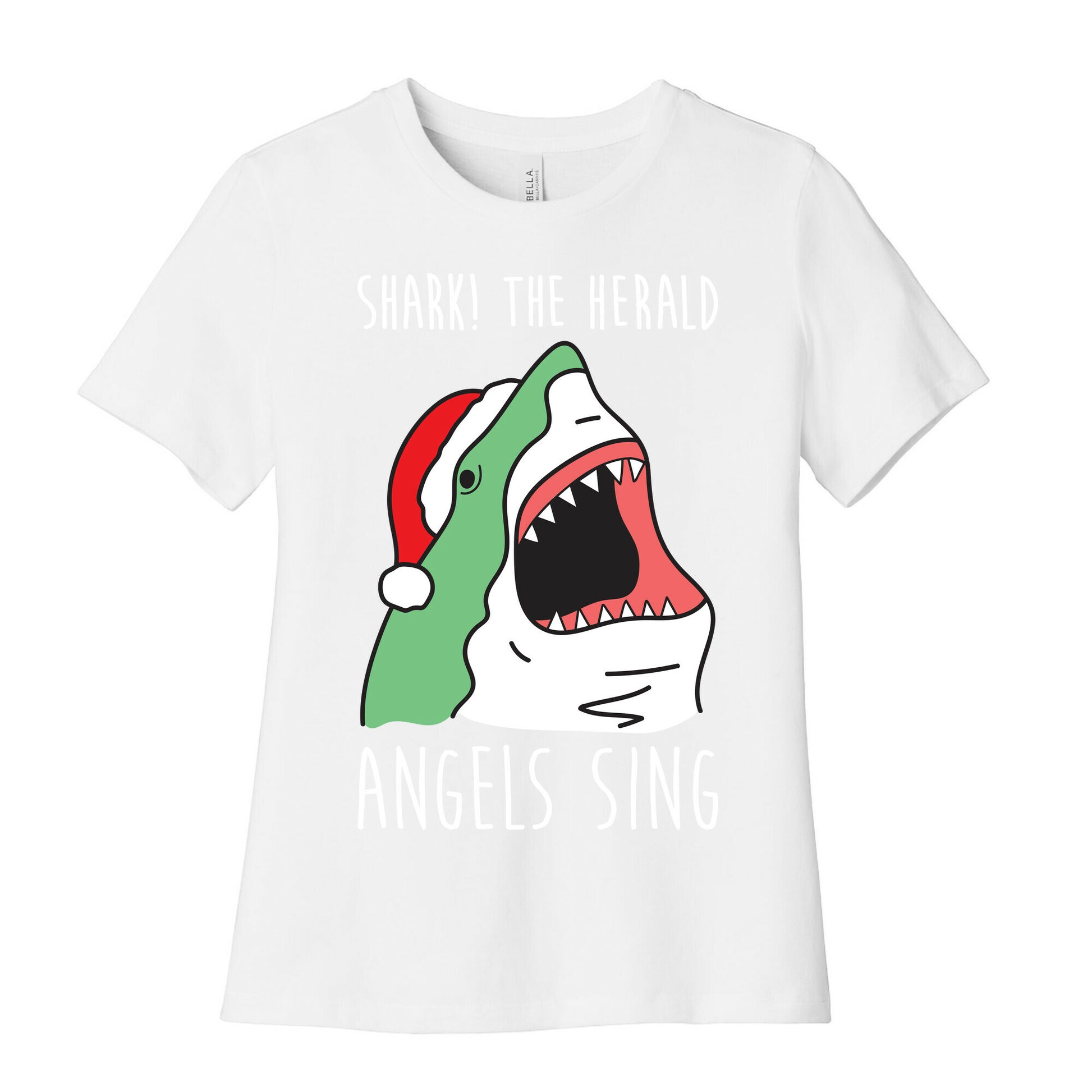 Shark! The Herald Angels Sing Women's Cotton Tee