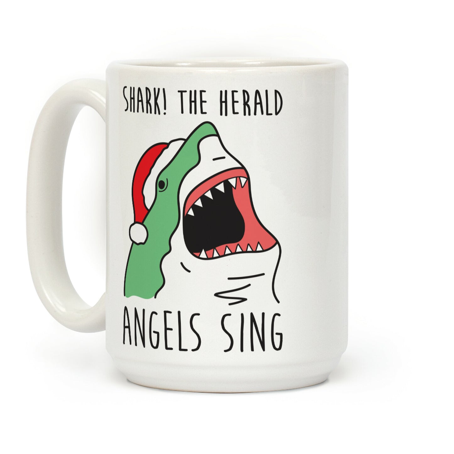 Shark! The Herald Angels Sing Coffee Mug