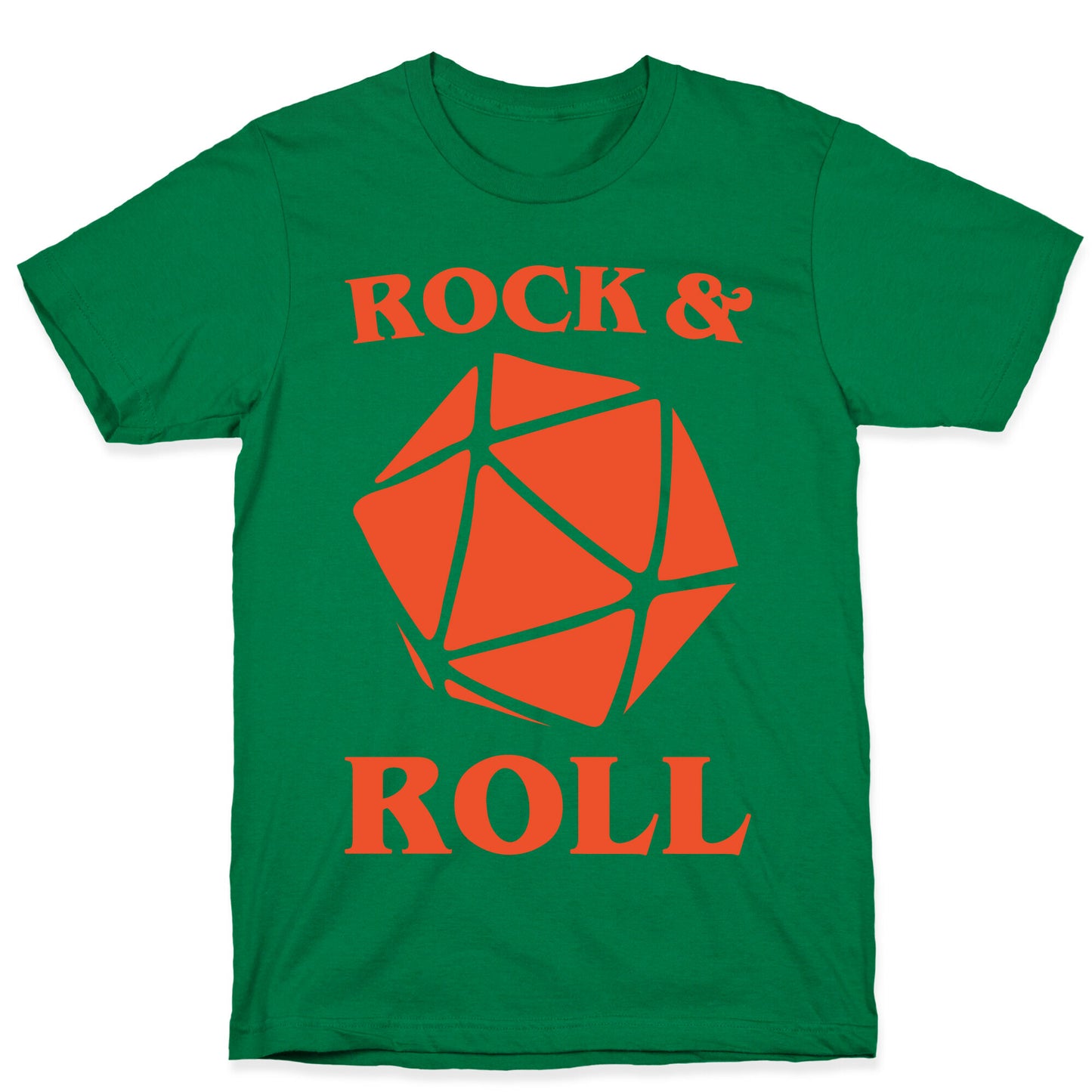 Rock and Roll D & D Parody White Print T-Shirt