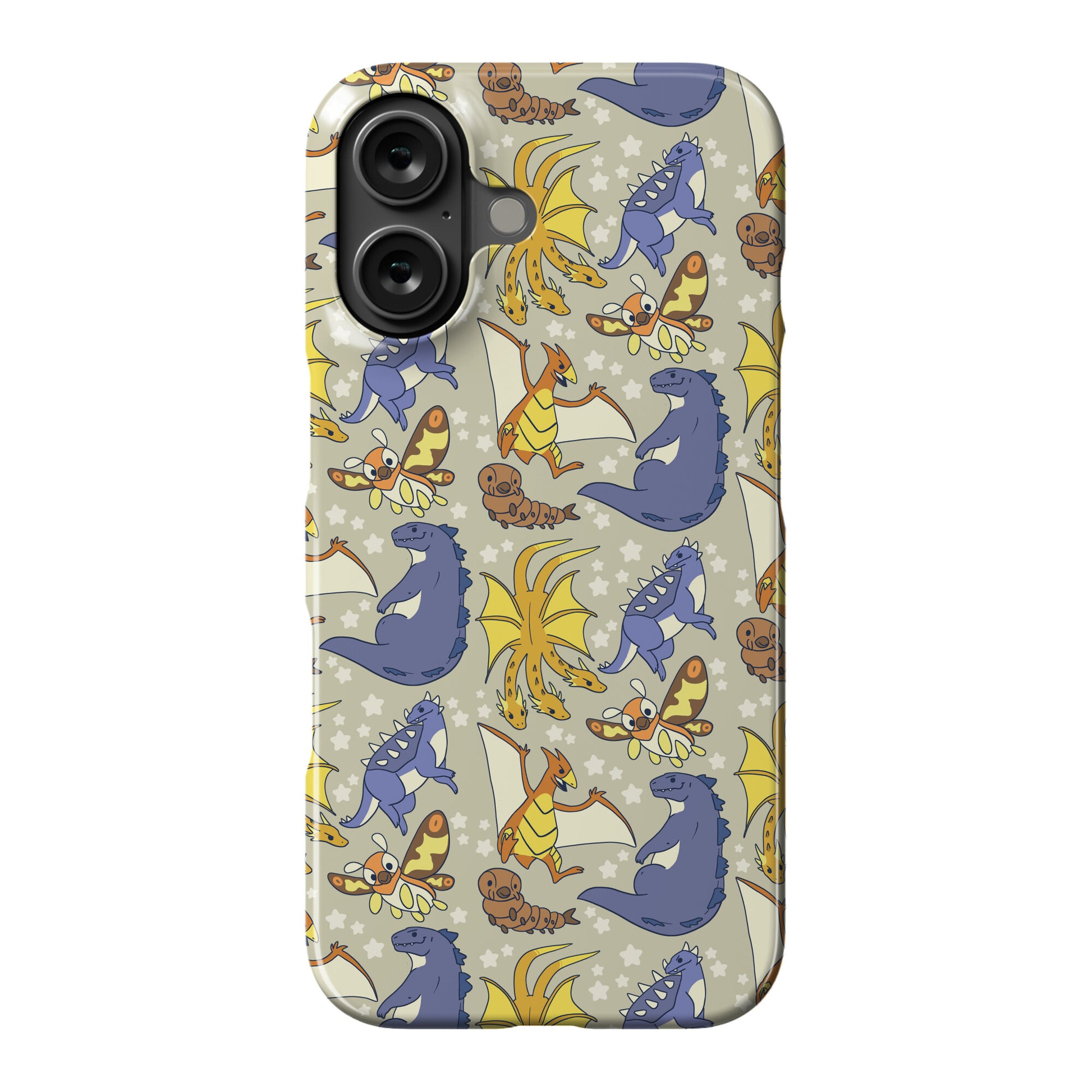 Godzilla and Friends Pattern Phone Case
