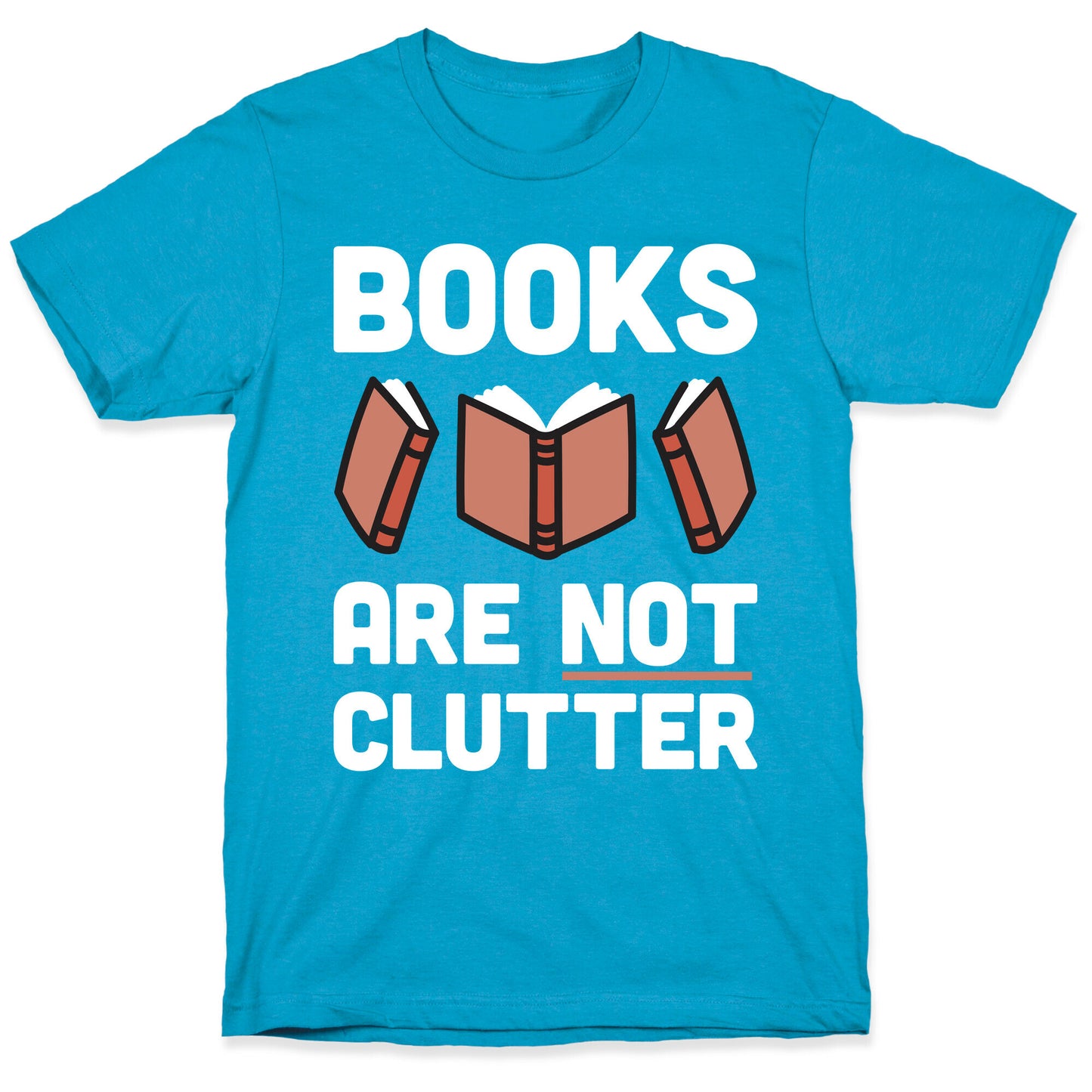 Books Are Not Clutter Unisex Triblend Tee