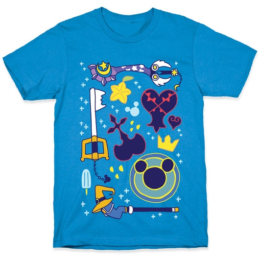 Kingdom Hearts pattern T-Shirt