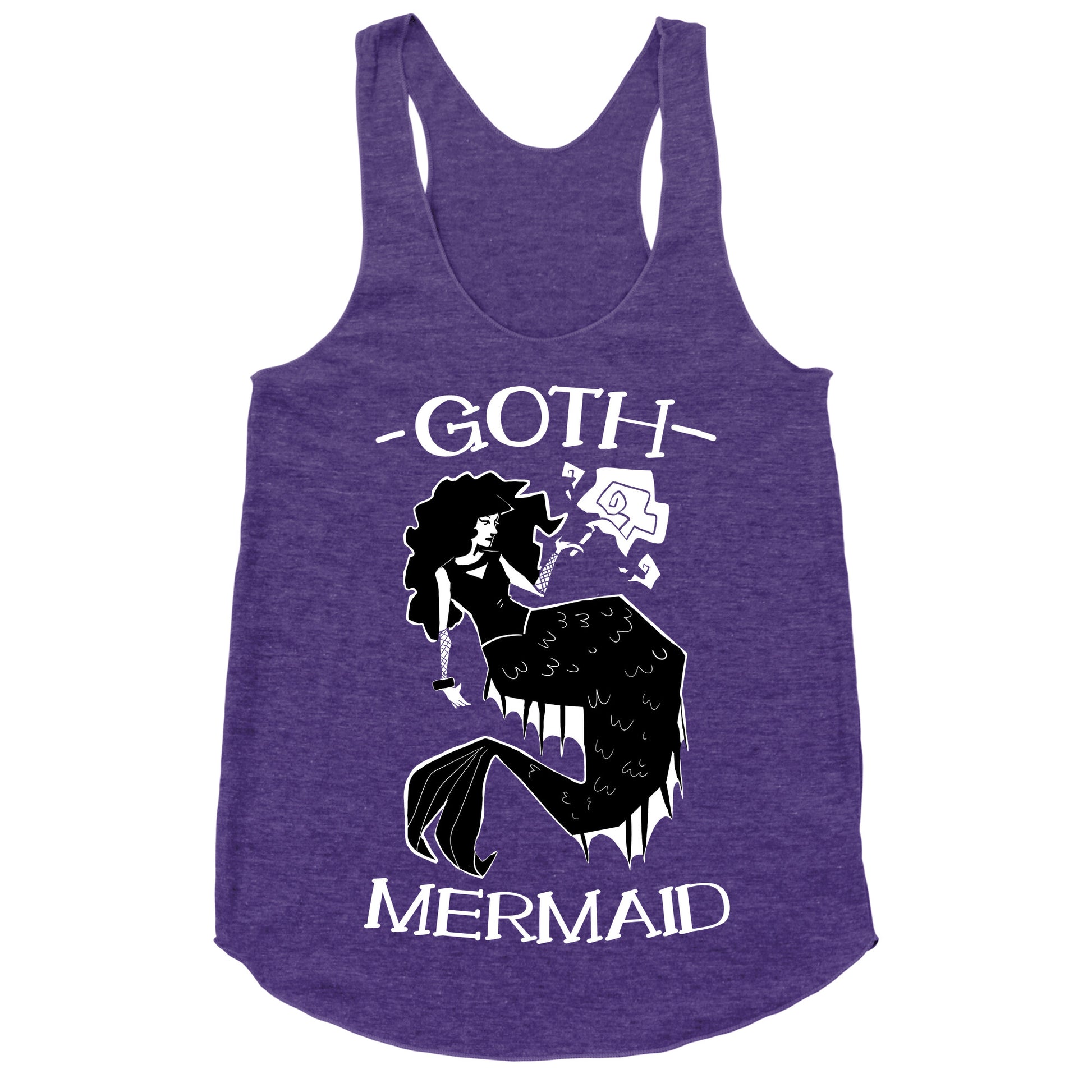 Goth Mermaid Racerback Tank