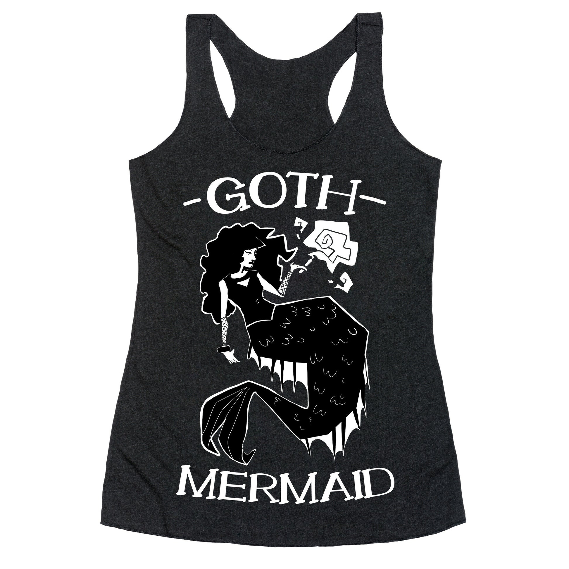 Goth Mermaid Racerback Tank
