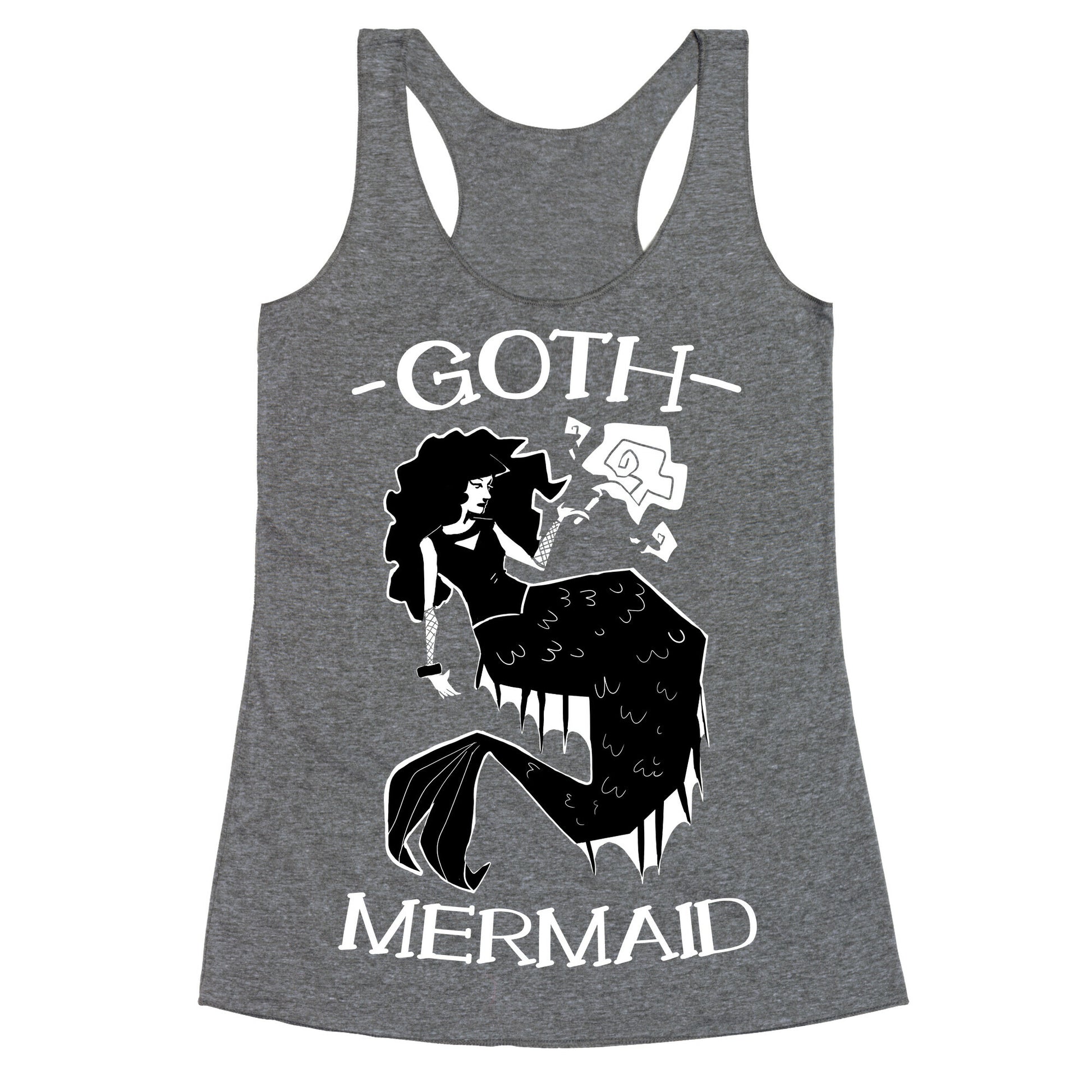 Goth Mermaid Racerback Tank