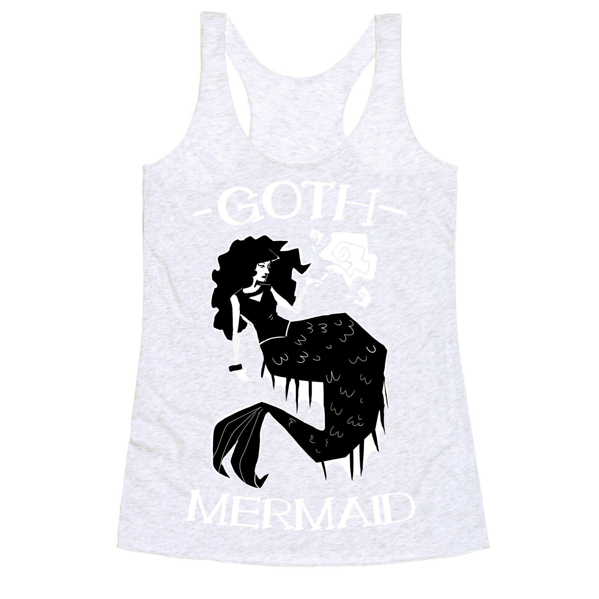 Goth Mermaid Racerback Tank